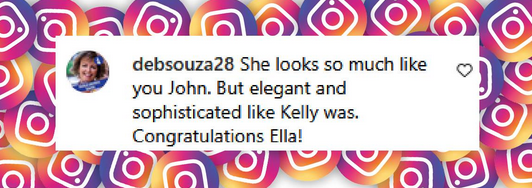 A fan's reaction to Ella Bleu Travolta's phots shared by John Travolta, from a post dated March 1, 2025 | Source: Instagram/johntravolta