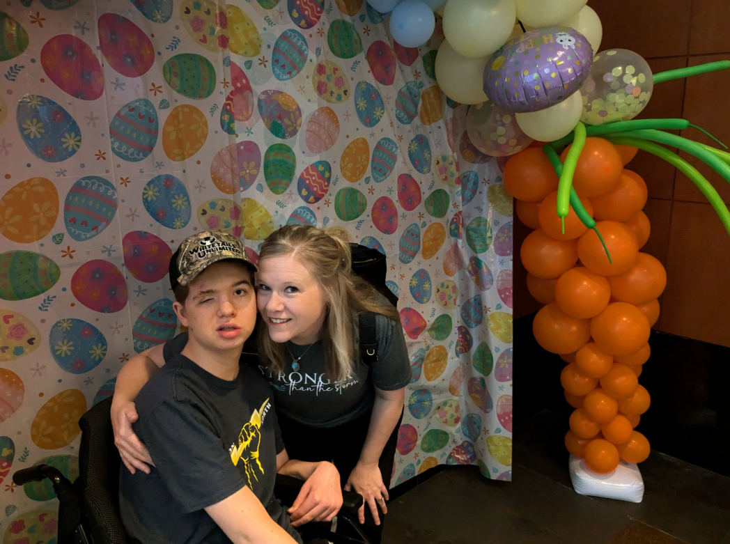 Nicole and Brett Jedwabny posing together at a party in a post dated April 20, 2025 | Source: Facebook/TylerandNicole Jedwabny
