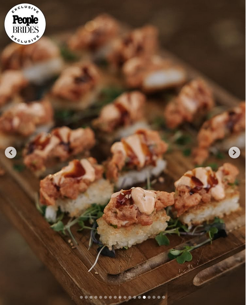 Food at Hunter and Tara Fieri's celebrations, from a post dated August 31, 2025 | Source: Instagram/tarafieri