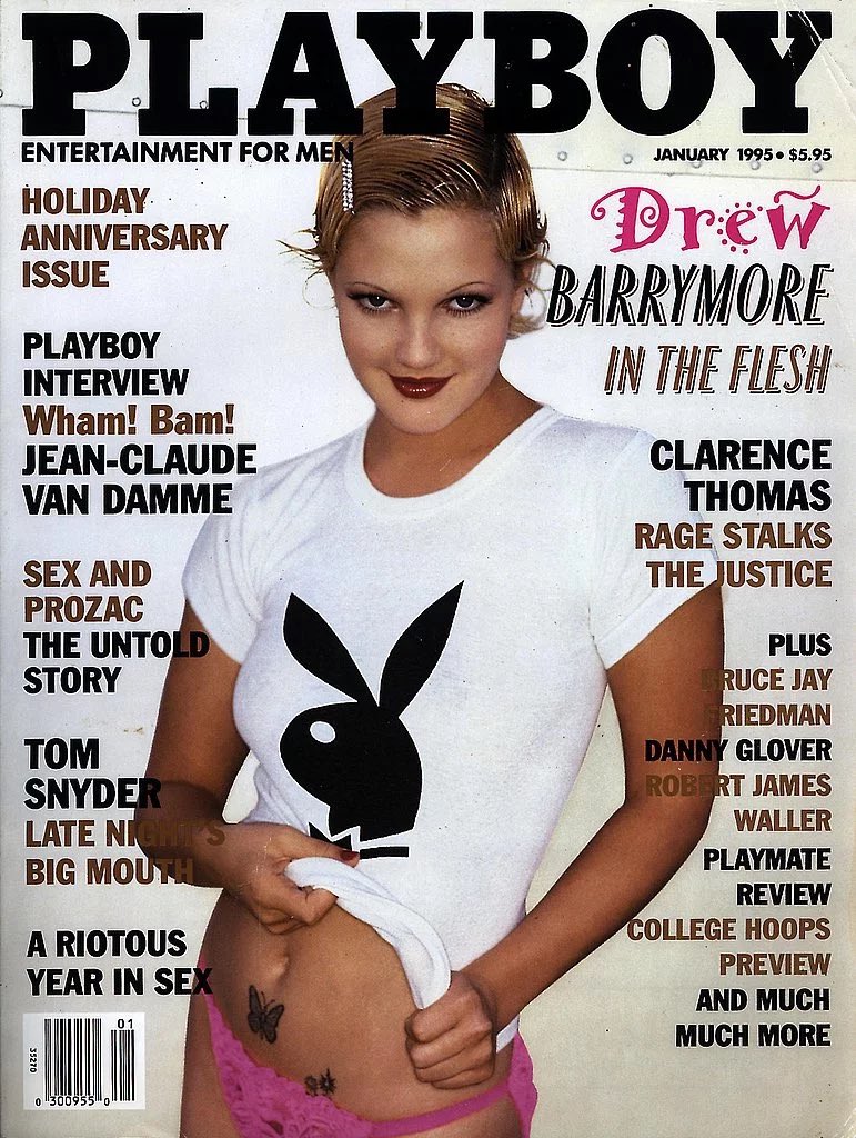 The movie star on the cover of playboy in 1995, from a Twitter post dated October 20, 2022 | Source: Twitter/thearchival