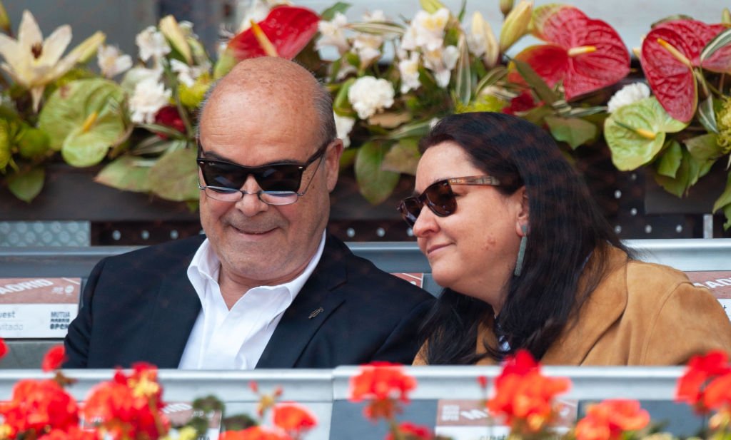 Antonio Resines y Ana Pérez-Lorente en el Mutua Madrid Open, el 09 de mayo de 2019 en Madrid, España. | Foto: Getty Images Antonio Resines y Ana Pérez-Lorente en el Mutua Madrid Open, el 09 de mayo de 2019 en Madrid, España. | Foto: Getty Images