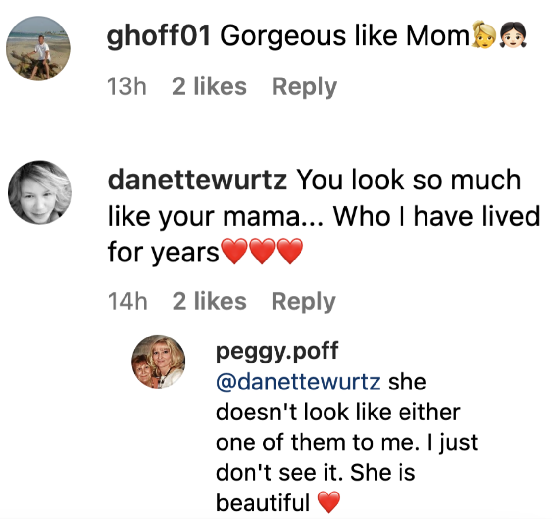Fans discuss Audrey's resemblance to her famous mom | Source: instagram.com/audreymcgraw