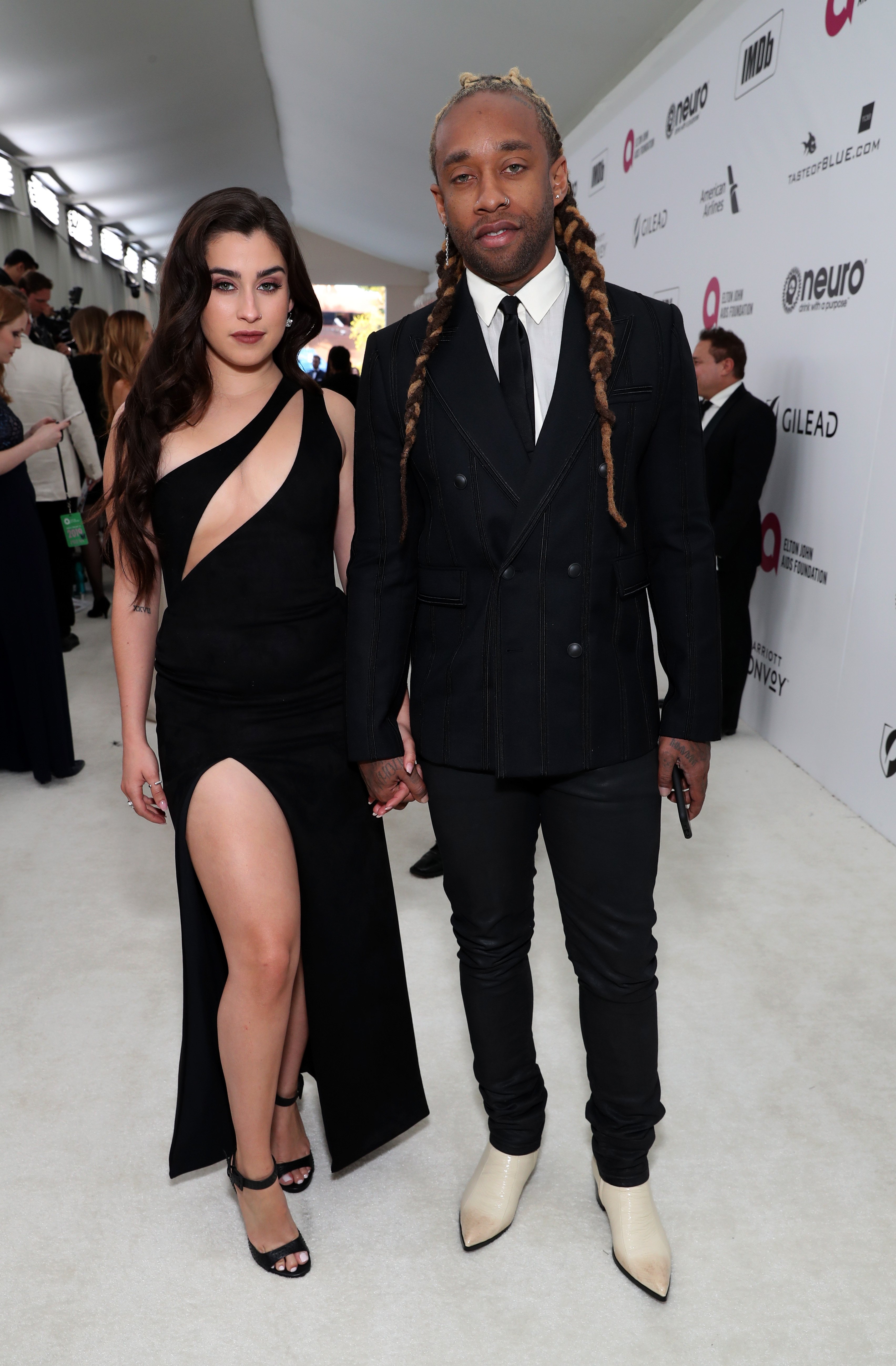 Ty Dolla Sign and Lauren Jauregui at the 27th annual Elton John AIDS Foundation Academy Awards Viewing Party in West Hollywood, California on February 24, 2019 | Source: Getty Images