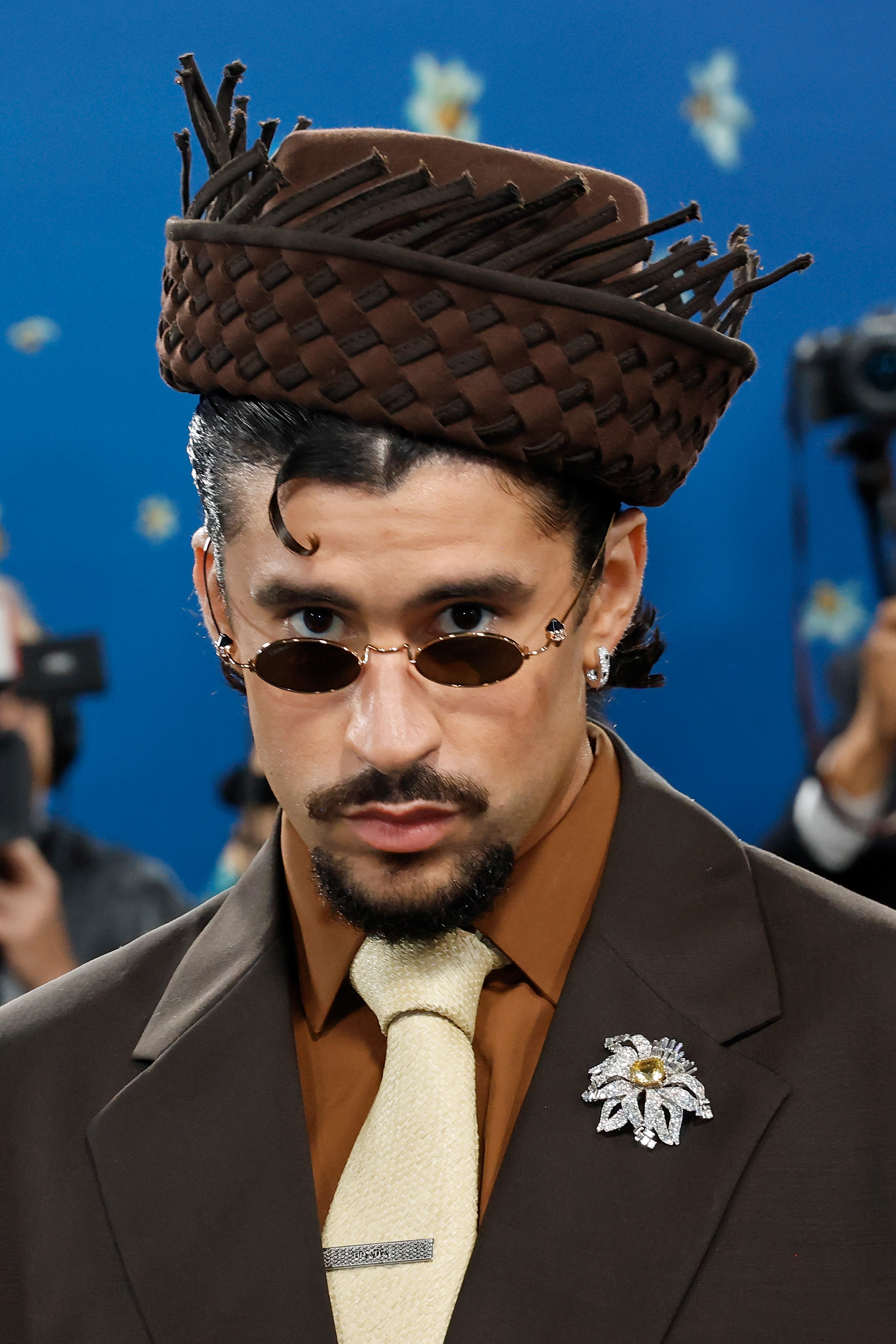 Bad Bunny is at the 2025 Met Gala Celebrating "Superfine: Tailoring Black Style" at Metropolitan Museum of Art in New York City on May 5. | Source: Getty Images