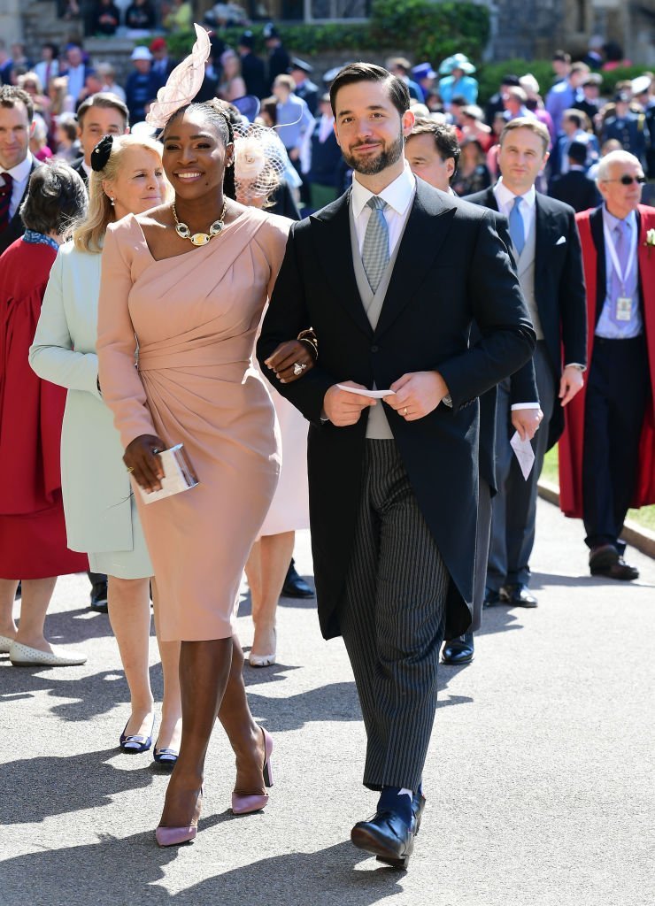  Serena Williams and her husband Alexis Ohanian arrive for the wedding ceremony of Britain's Prince Harry and US actress Meghan Markle | Getty Images