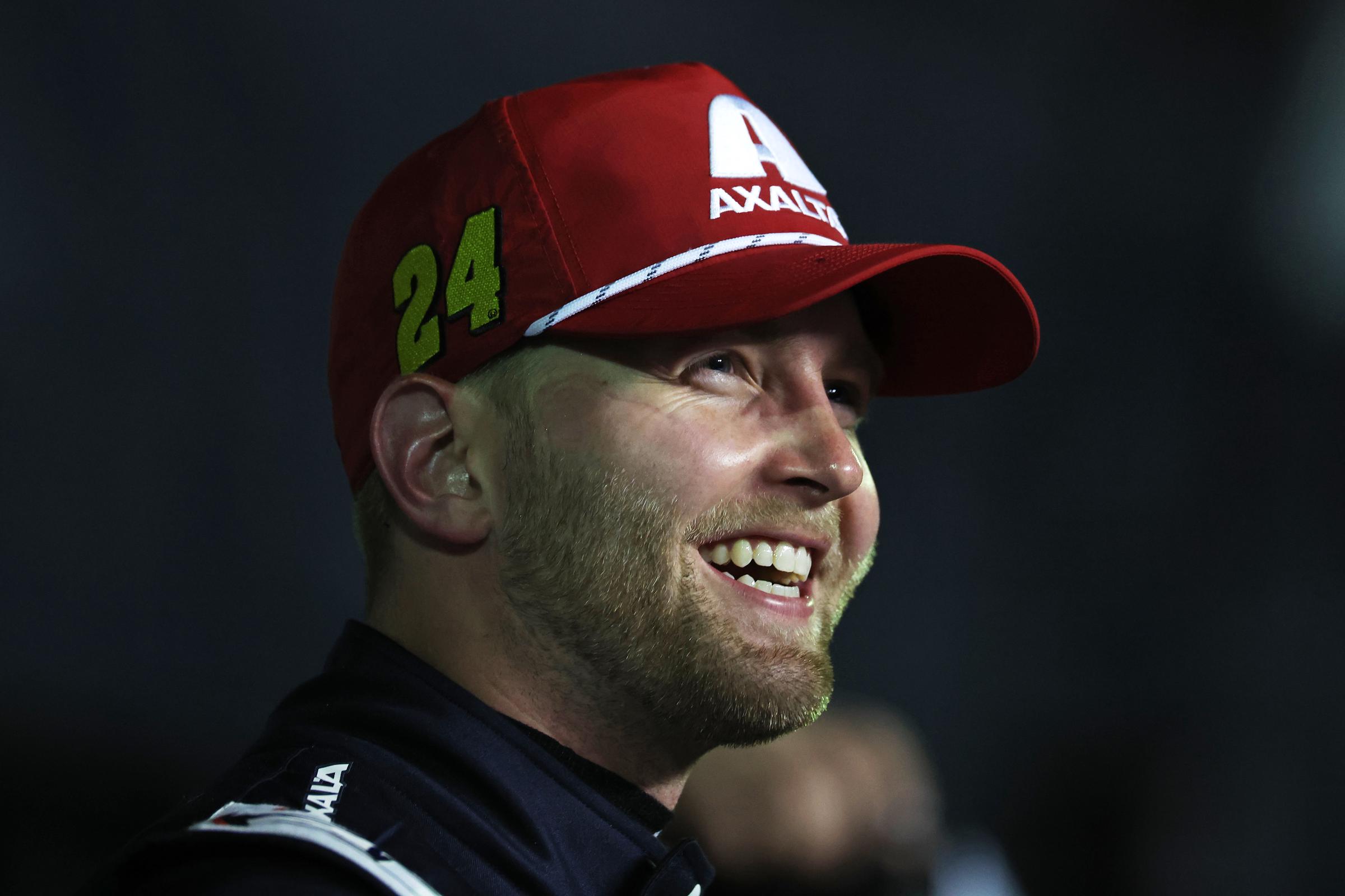 Driver William Byron after winning the NASCAR Cup Series Daytona 500 on February 16, 2025, in Daytona Beach, Florida. | Source: Getty Images