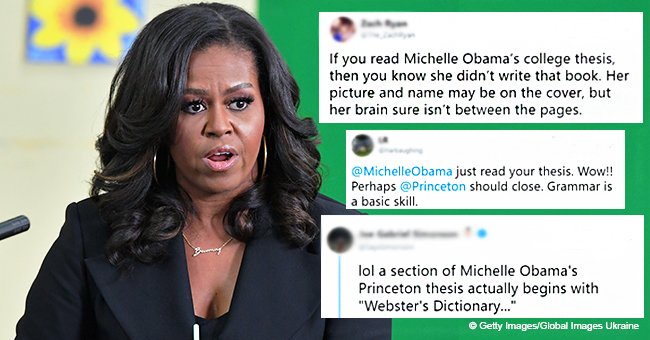 Michelle Obama slammed over her 'illiterate' thesis after saying powerful people aren't that smart