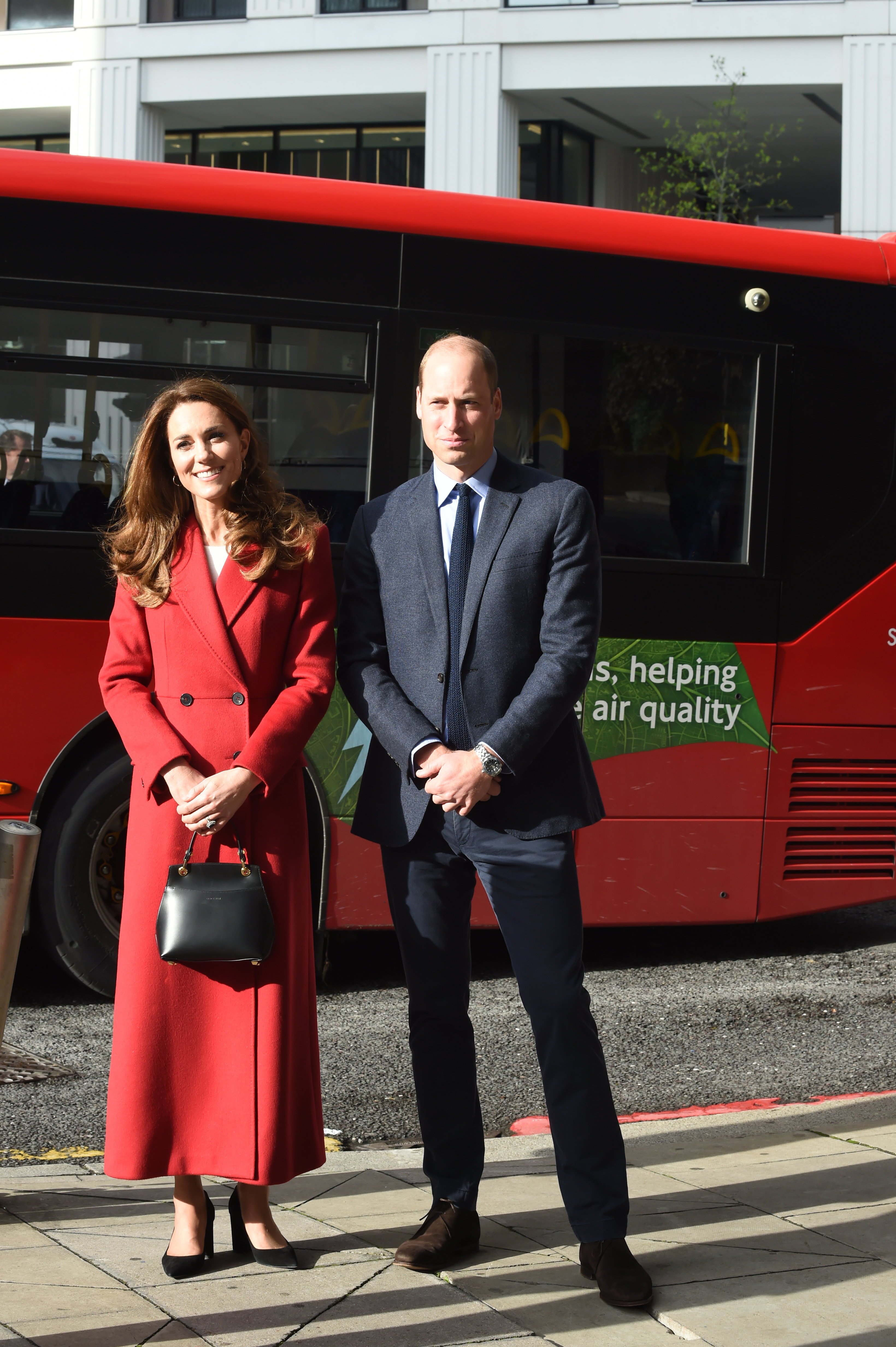 Prince William and Kate Middleton visit the launch of the Hold Still campaign at Waterloo Station on October 20, 2020, in London, England. | Source: Getty Images.
