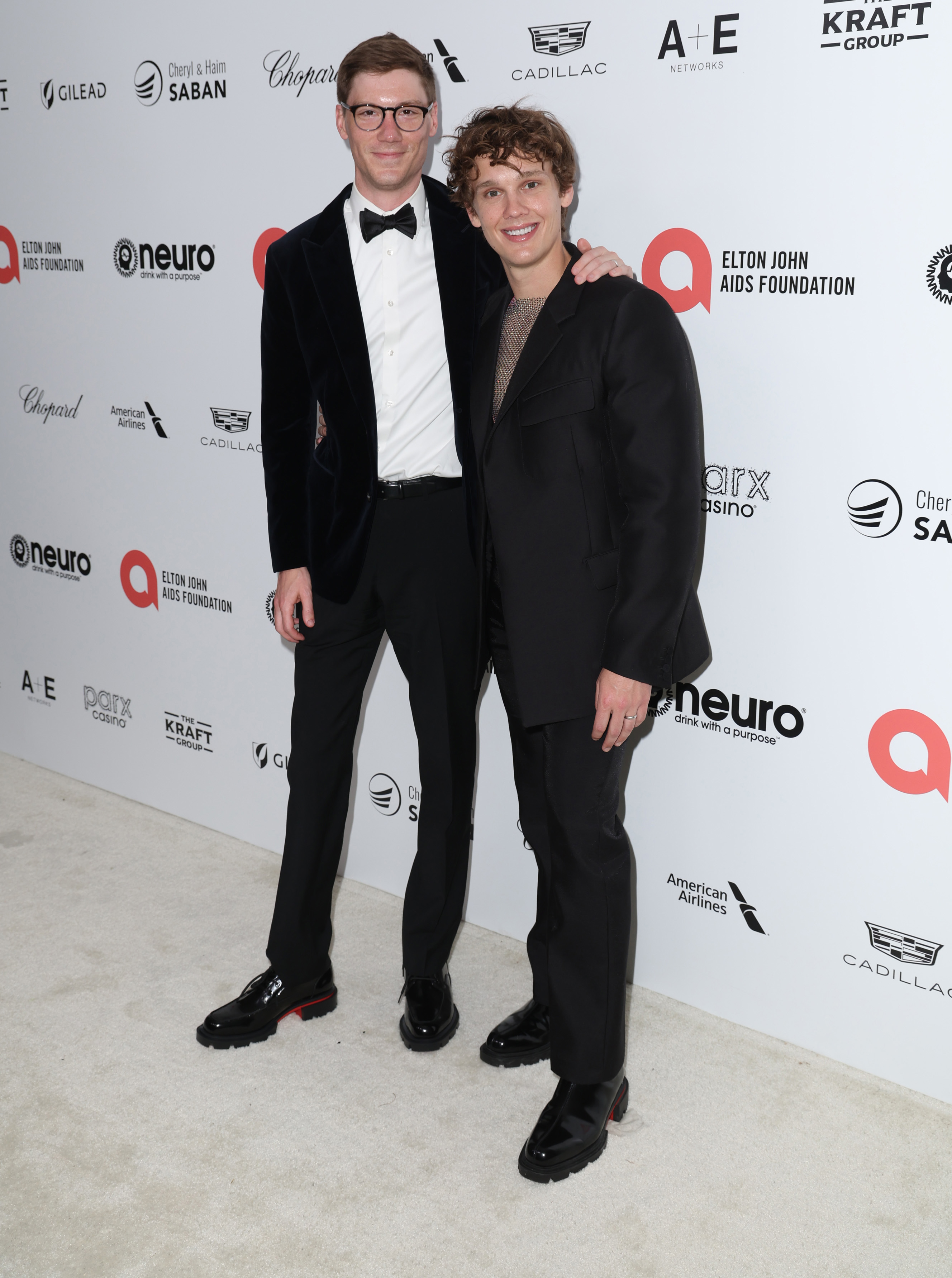 Fielder Jewett and Hunter Doohan at Elton John AIDS Foundation's 31st annual Academy Awards viewing party on March 12, 2023, in West Hollywood, California | Source: Getty Images