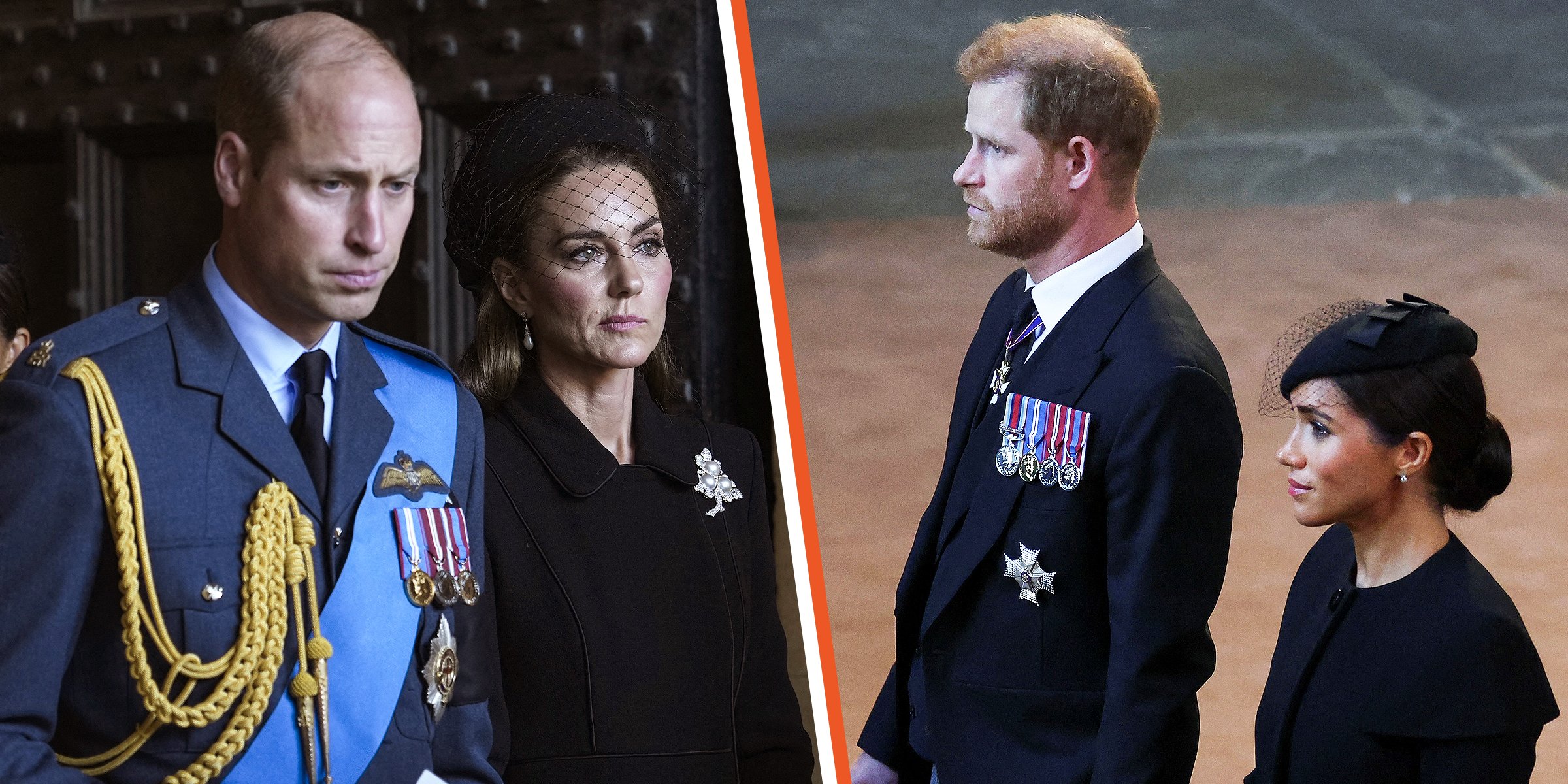 Prinz William und Prinzessin Kate | Prinz Harry und Meghan Markle | Quelle: Getty Images