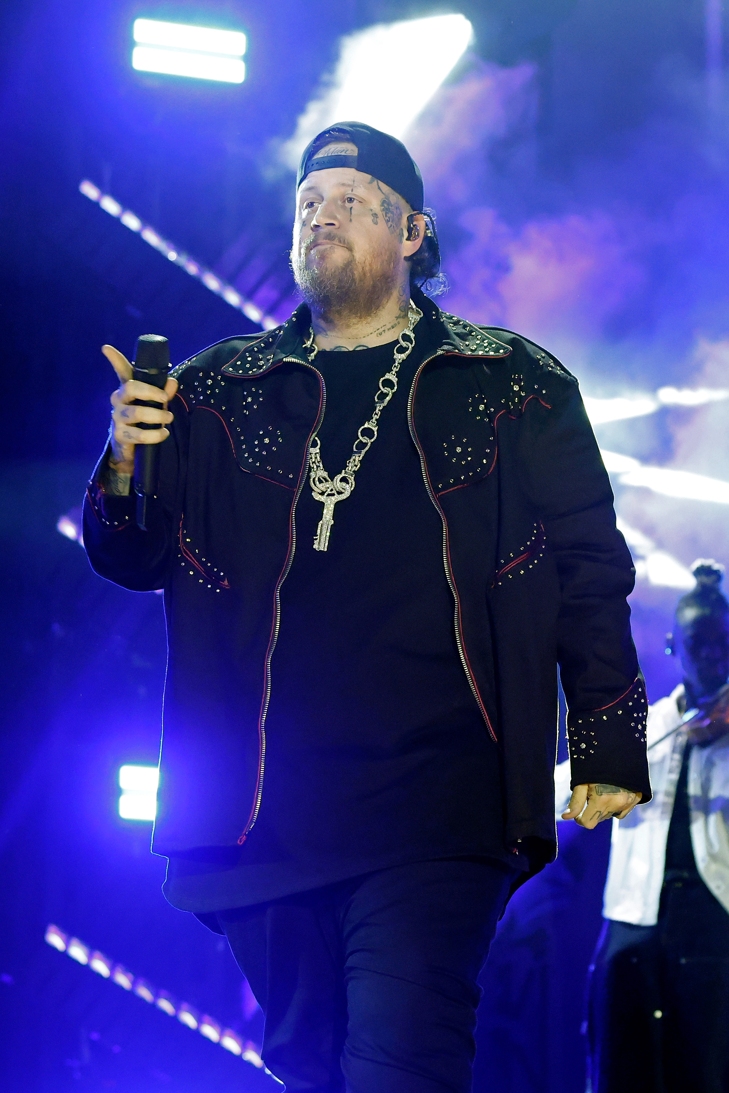 Jelly Roll performs during CMA Fest 2025 at the main stage at Nissan Stadium on June 6 in Nashville, Tennessee. | Source: Getty Images