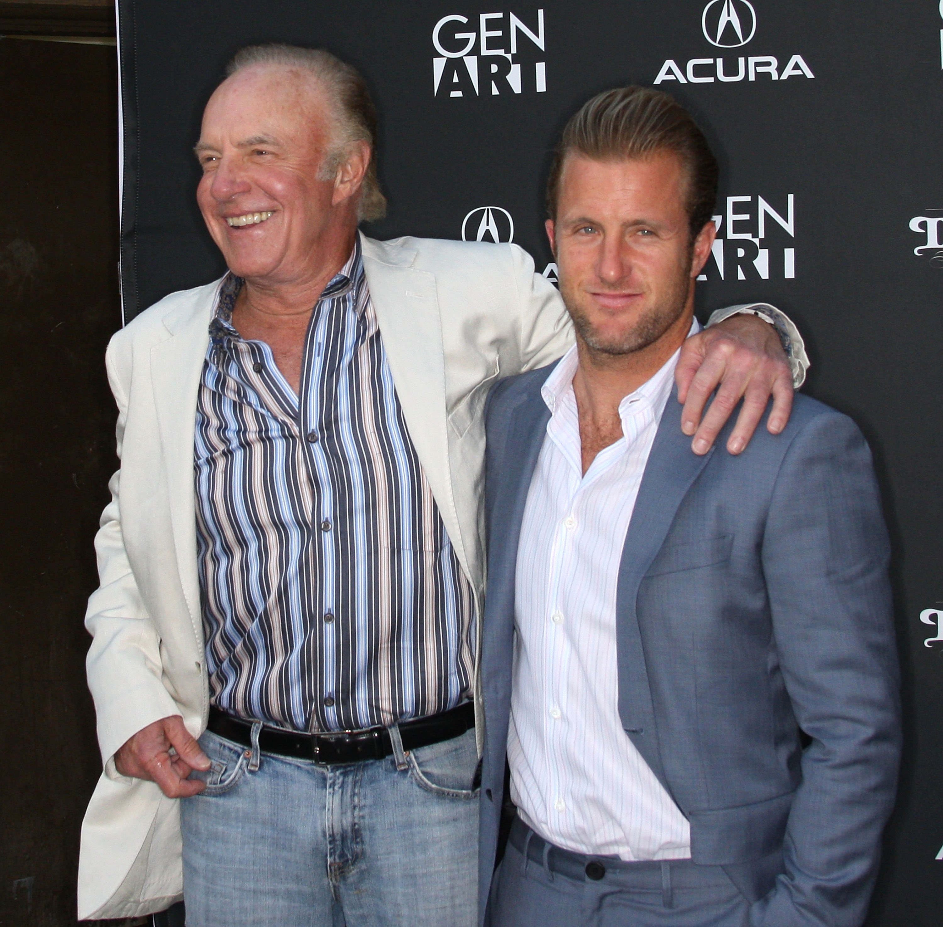 Actors James Caan and Scott Caan attend the "Mercy" film premiere at the Egyptian Theater on May 3, 2010 in Hollywood, California. | Source: Getty Images 