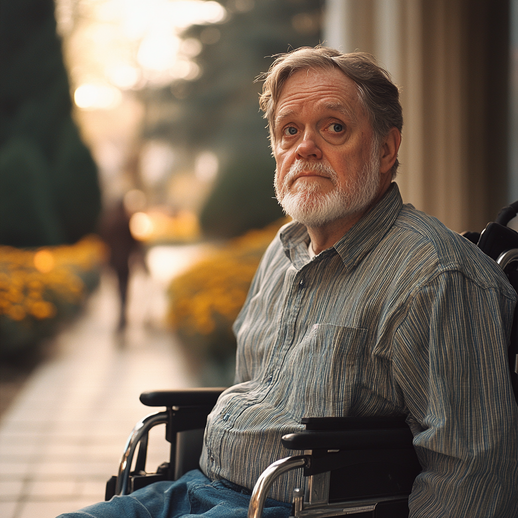 A man in a wheelchair | Source: Midjourney