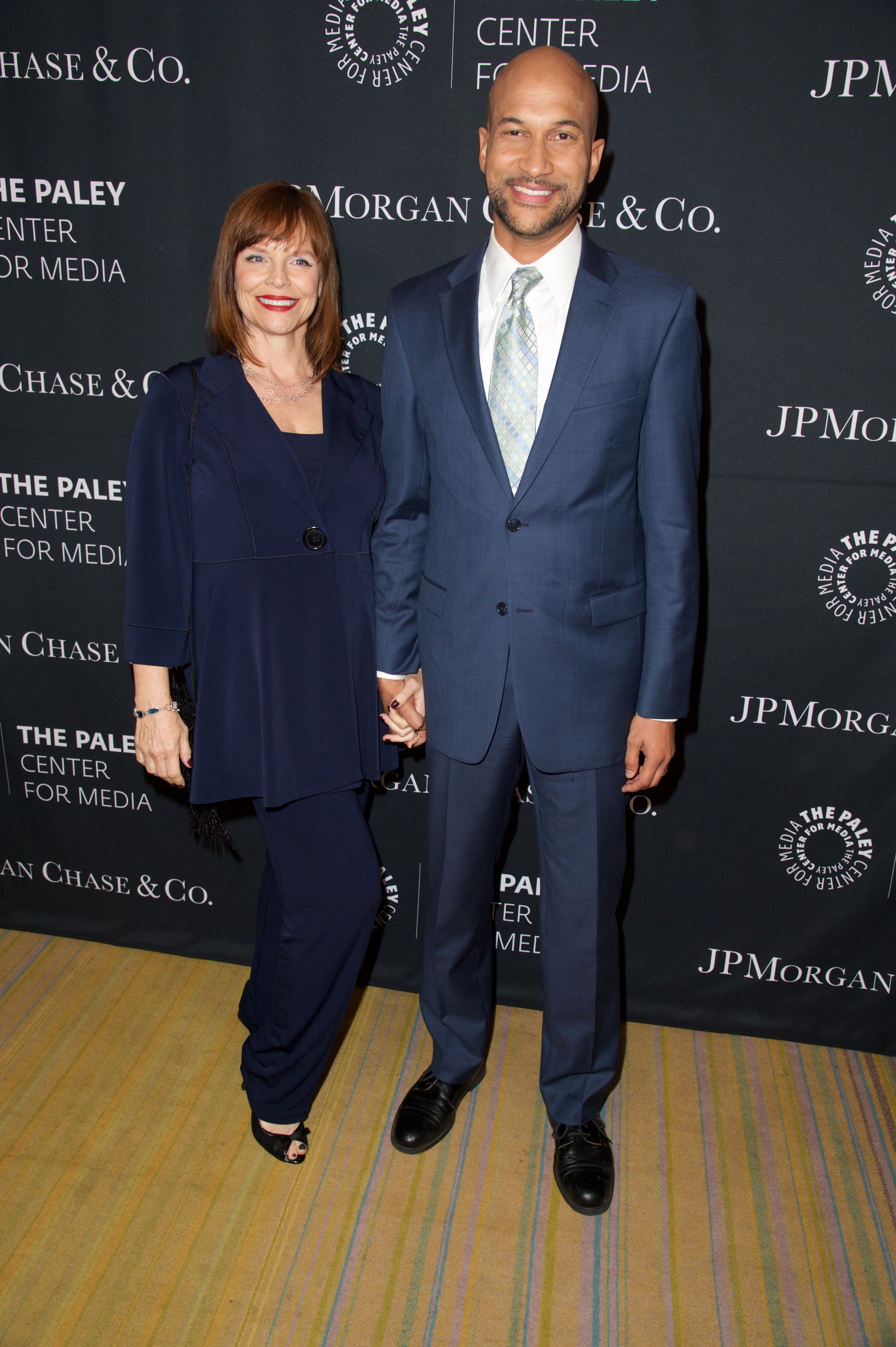 Cynthia Blaise and Keegan-Michael Key at The Paley Center for Media's Tribute to African American Achievements in Television in California on October 26, 2015. | Source: Getty Images 