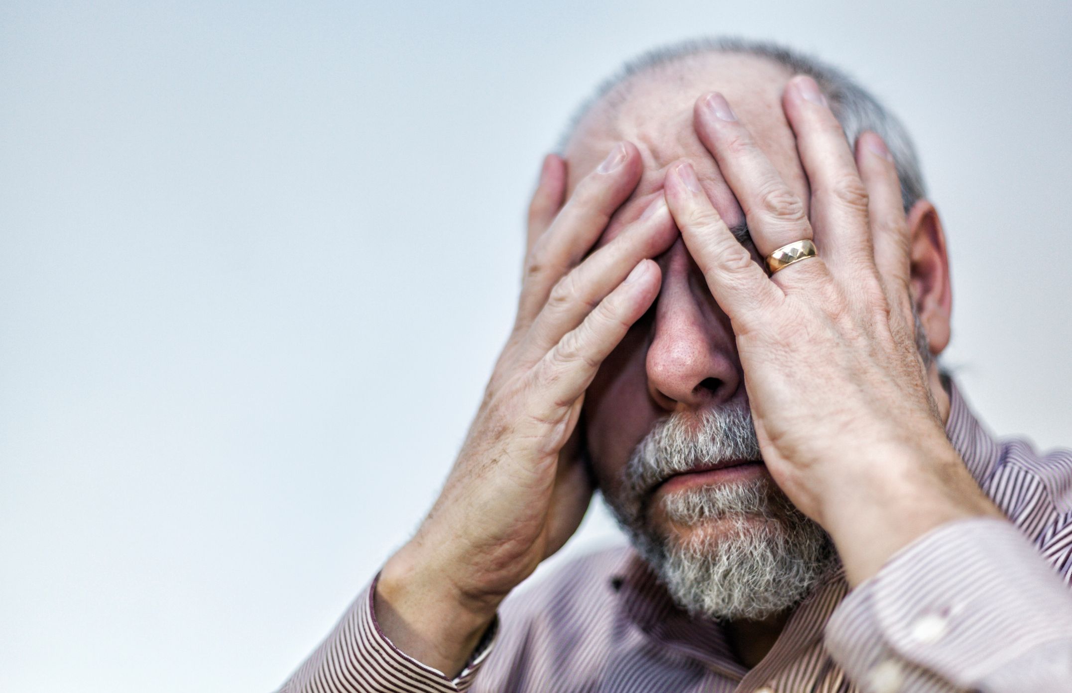 An upset elderly man. | Source: Getty Images