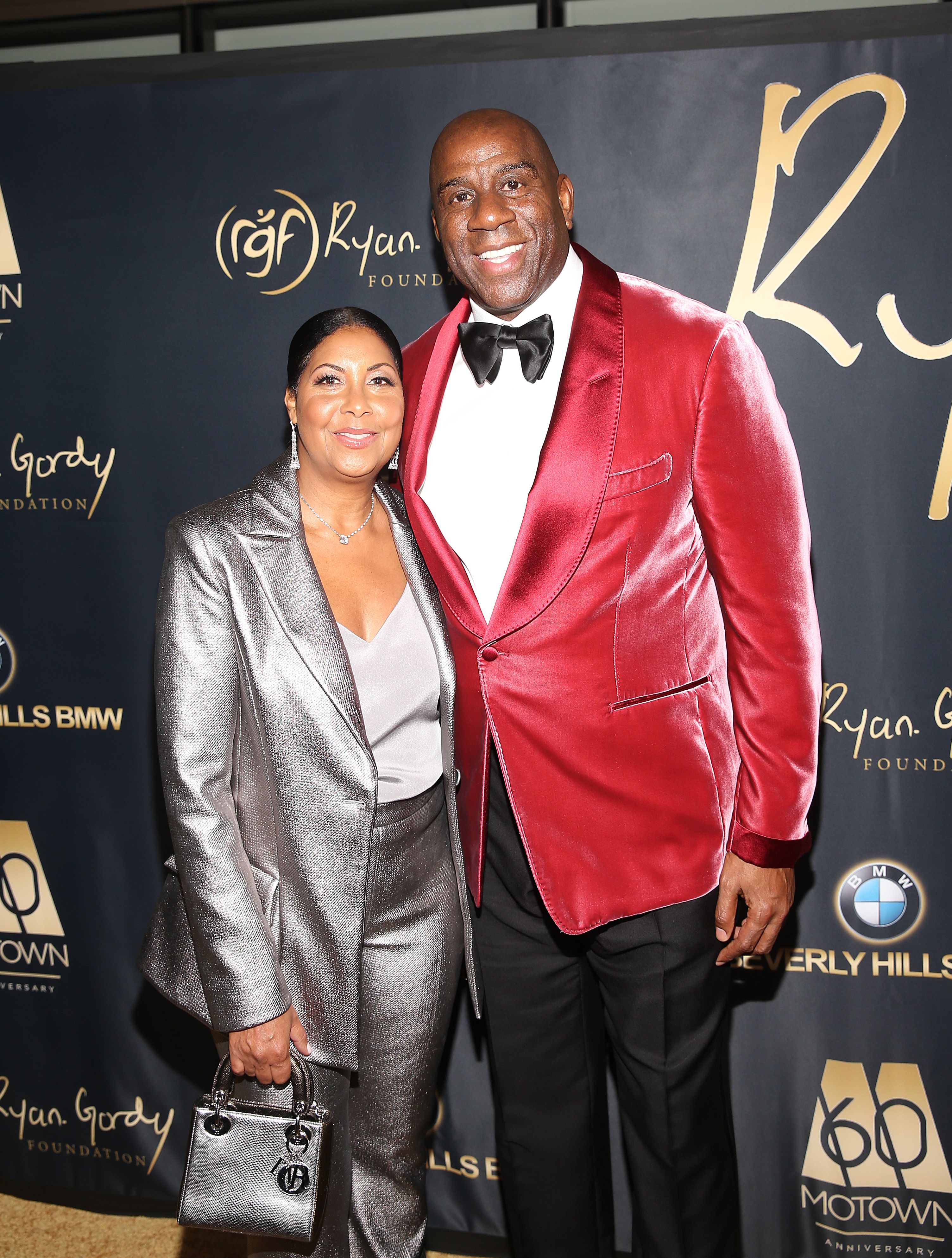 Cookie Johnson and Earvin "Magic" Johnson at the Ryan Gordy Foundation's "60 Years of Motown" celebration at the Waldorf Astoria Beverly Hills on November 11, 2019 | Photo: Getty Images