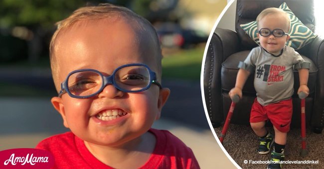 See the moment 2-year-old with spina bifida inspired millions when he started to walk