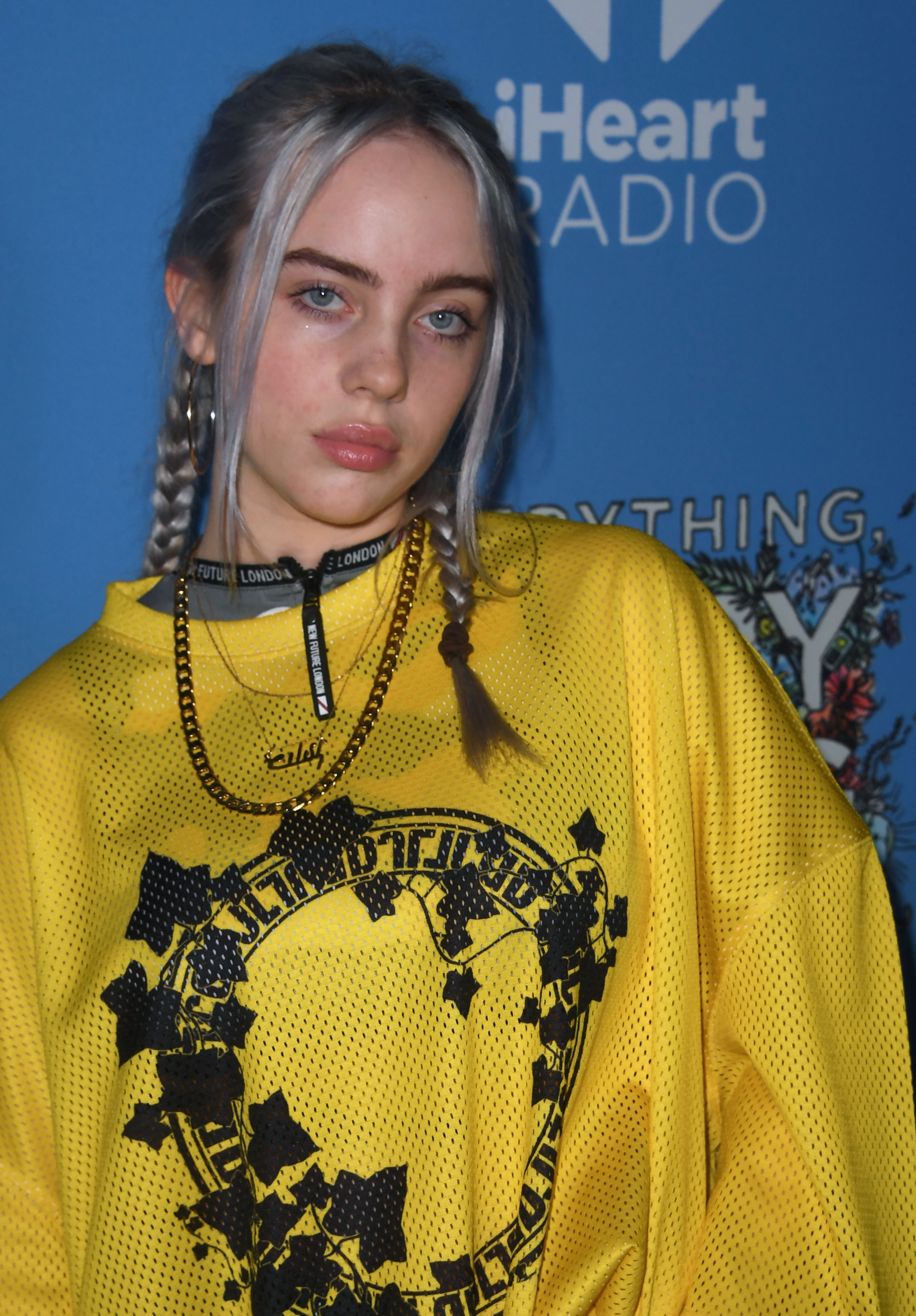 Billie Eilish arrives for the premiere of the film "Everything Everything" in Hollywood, California on May 6, 2017. | Source: Getty Images