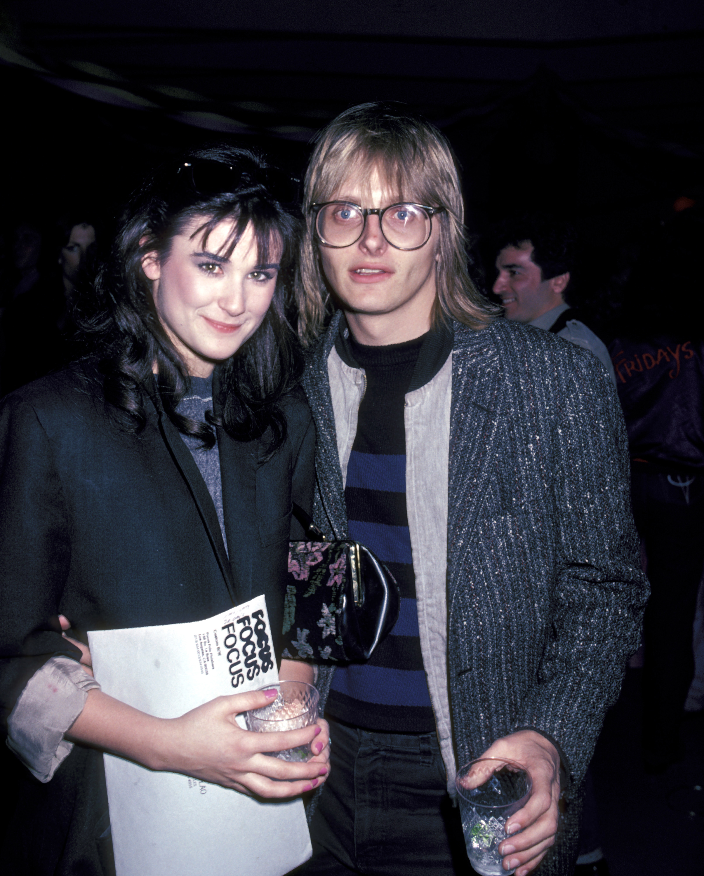 Freddy Moore and Demi Moore during a "Fridays" Wrap Party. | Source: Getty Images