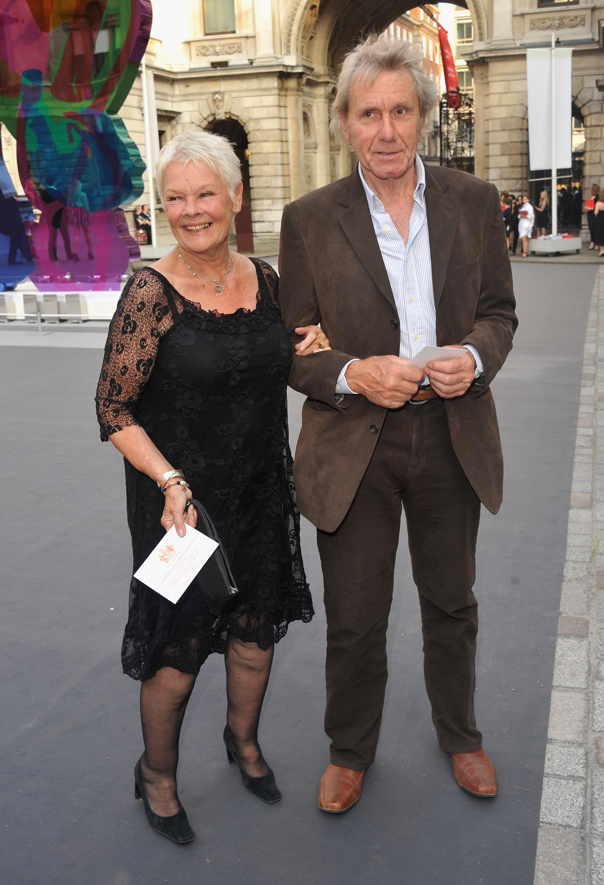 Dame Judi Dench and David Mills attends The Royal Academy of Arts Summer Exhibition Preview Party held the at Royal Academy of Arts on June 2, 2011 in London, England. | Source: Getty Images