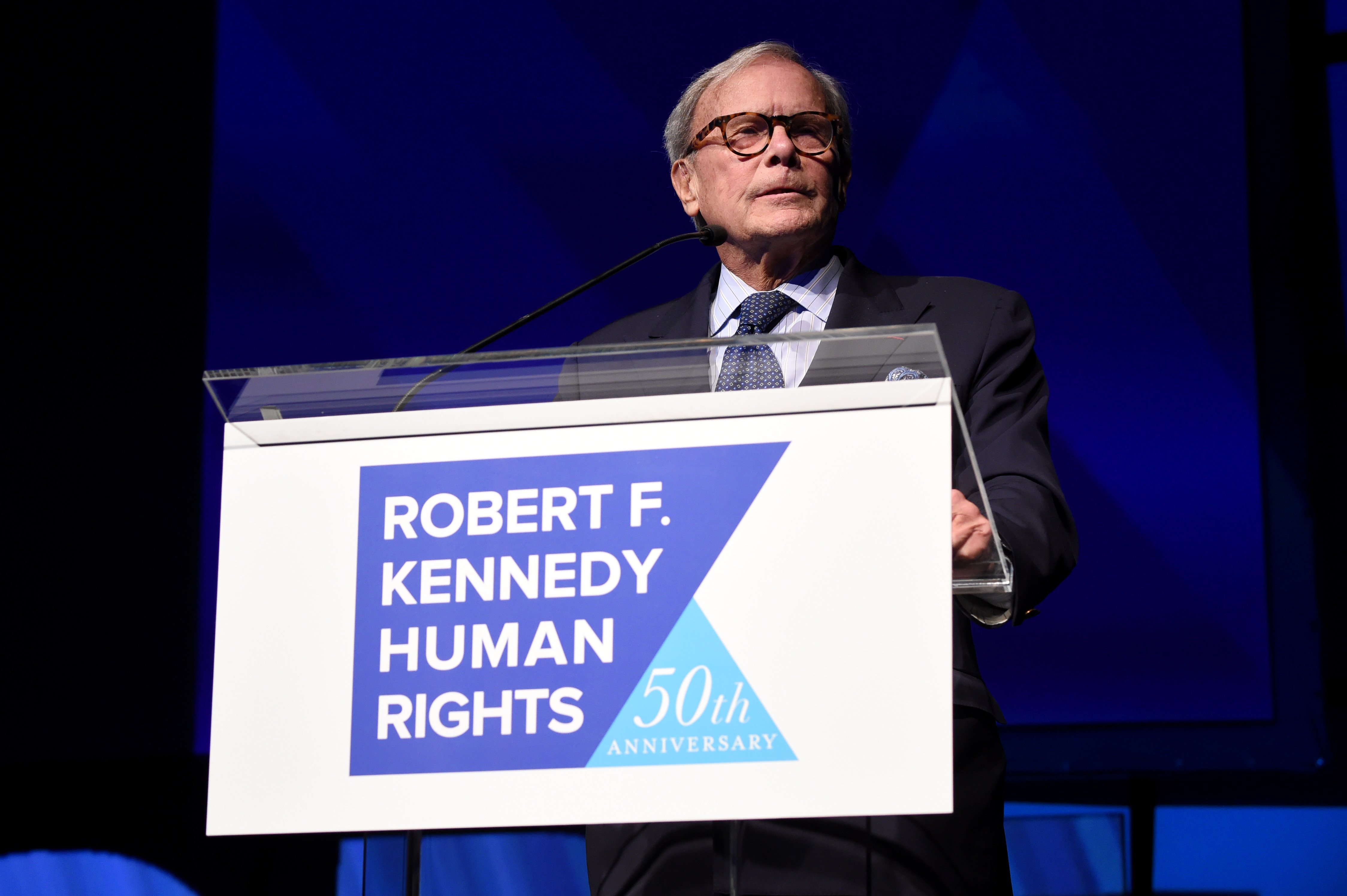Tom Brokaw speaks onstage at the 2019 Robert F. Kennedy Human Rights Ripple Of Hope Awards |  Source: Getty Images
