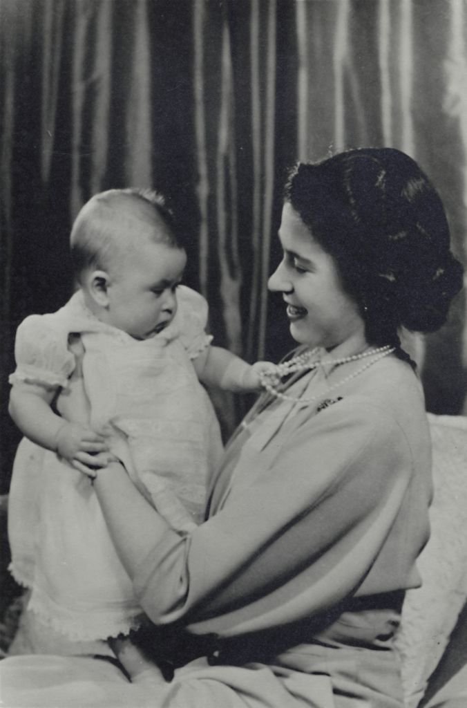 H.R.H. Princess Elizabeth and Prince Charles', 1948. The future Queen Elizabeth II and her firstborn, Charles Prince of Wales. | Source: Getty Images.
