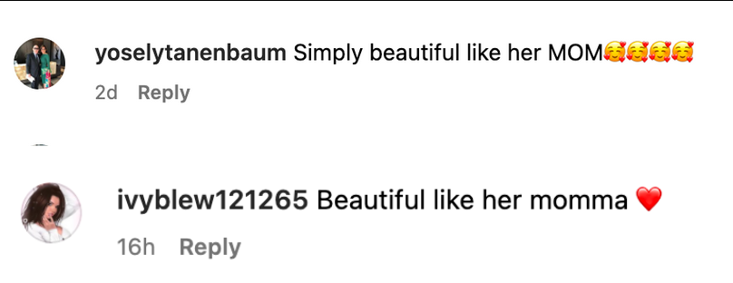 Screenshot of comments about Suri Cruise. | Source: Instagram.com/suricruise_sc