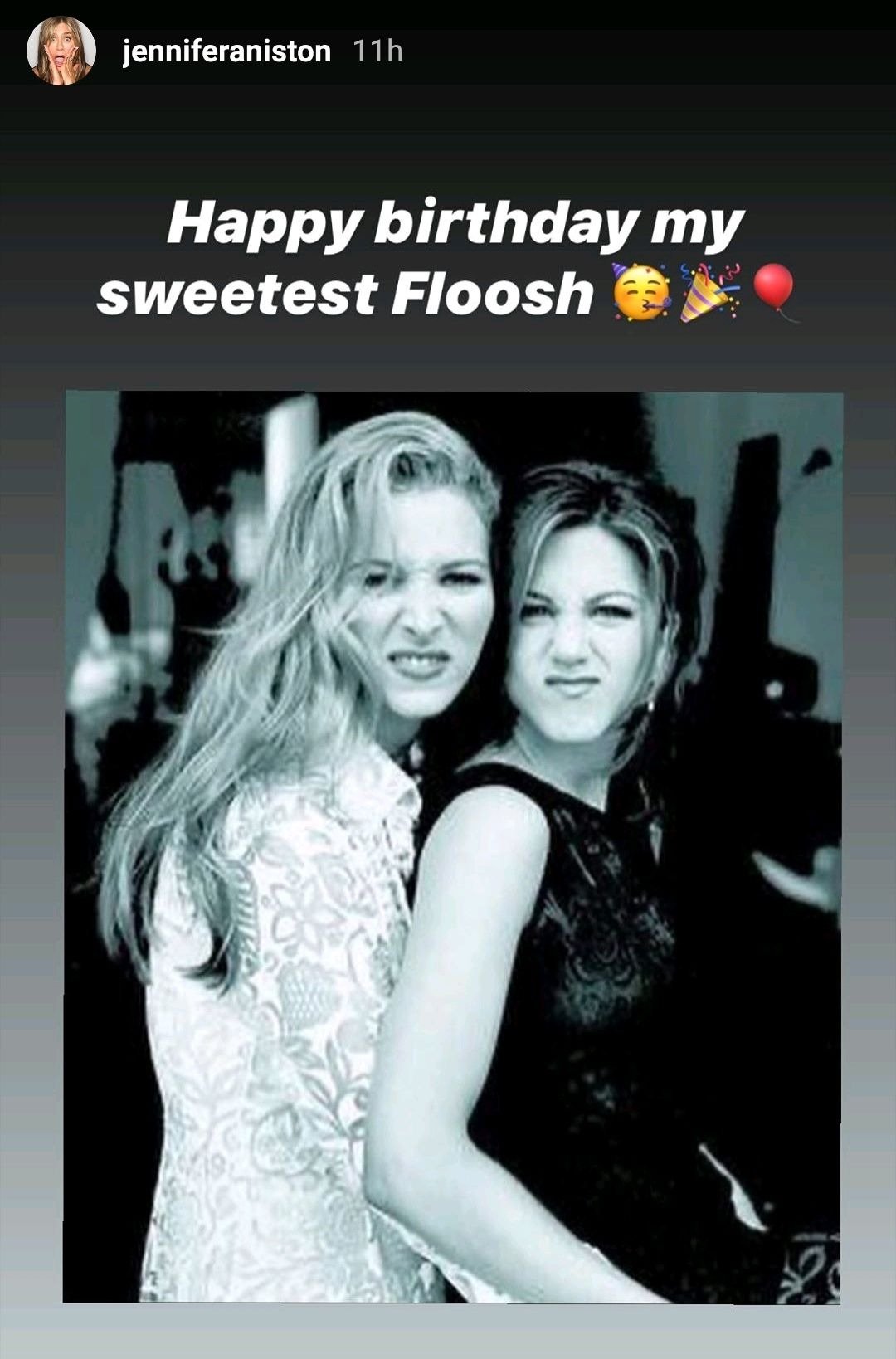 A screenshot of a photo shared on Jennifer Aniston's Instagram story | Photo: instagram.com/jenniferaniston