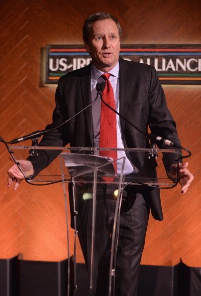 Vice Chairman of Lionsgate Films Michael Burns speaks at the 9th Annual Pre-Academy Awards event at Bad Robot on February 27, 2014, in Santa Monica, California. | Source: Getty Images.