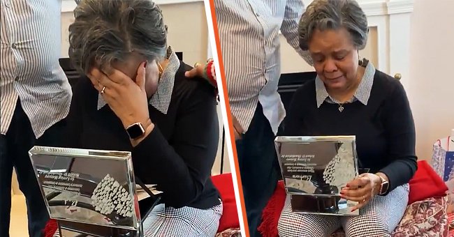 Woman is moved to tears after her family surprises her with old love letters from her late husband | Photo: twitter.com/ForeverLAS_