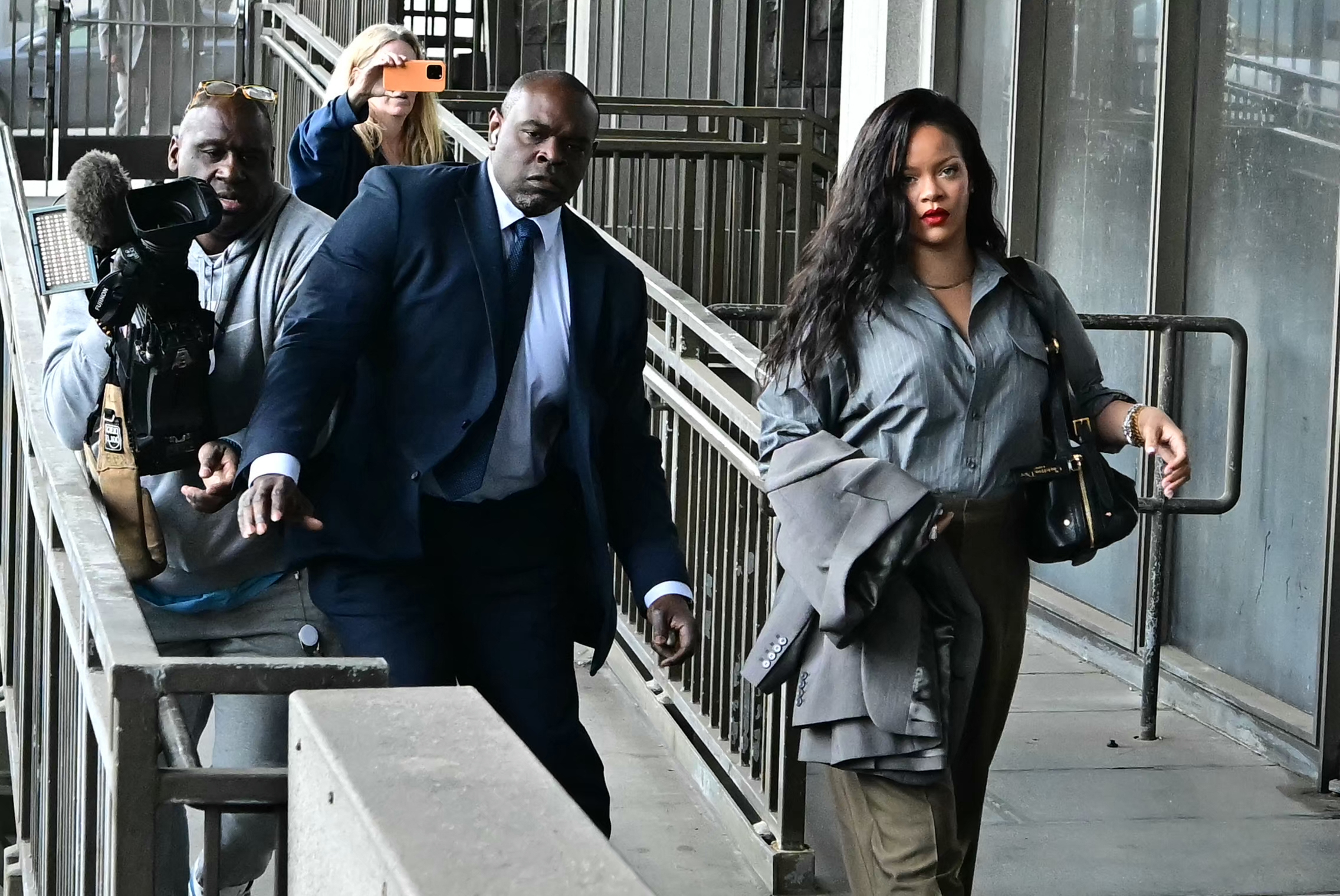 Rihanna arrives at the Clara Shortridge Foltz Criminal Justice Center on February 18, 2025, in Los Angeles, California. | Source: Getty Images