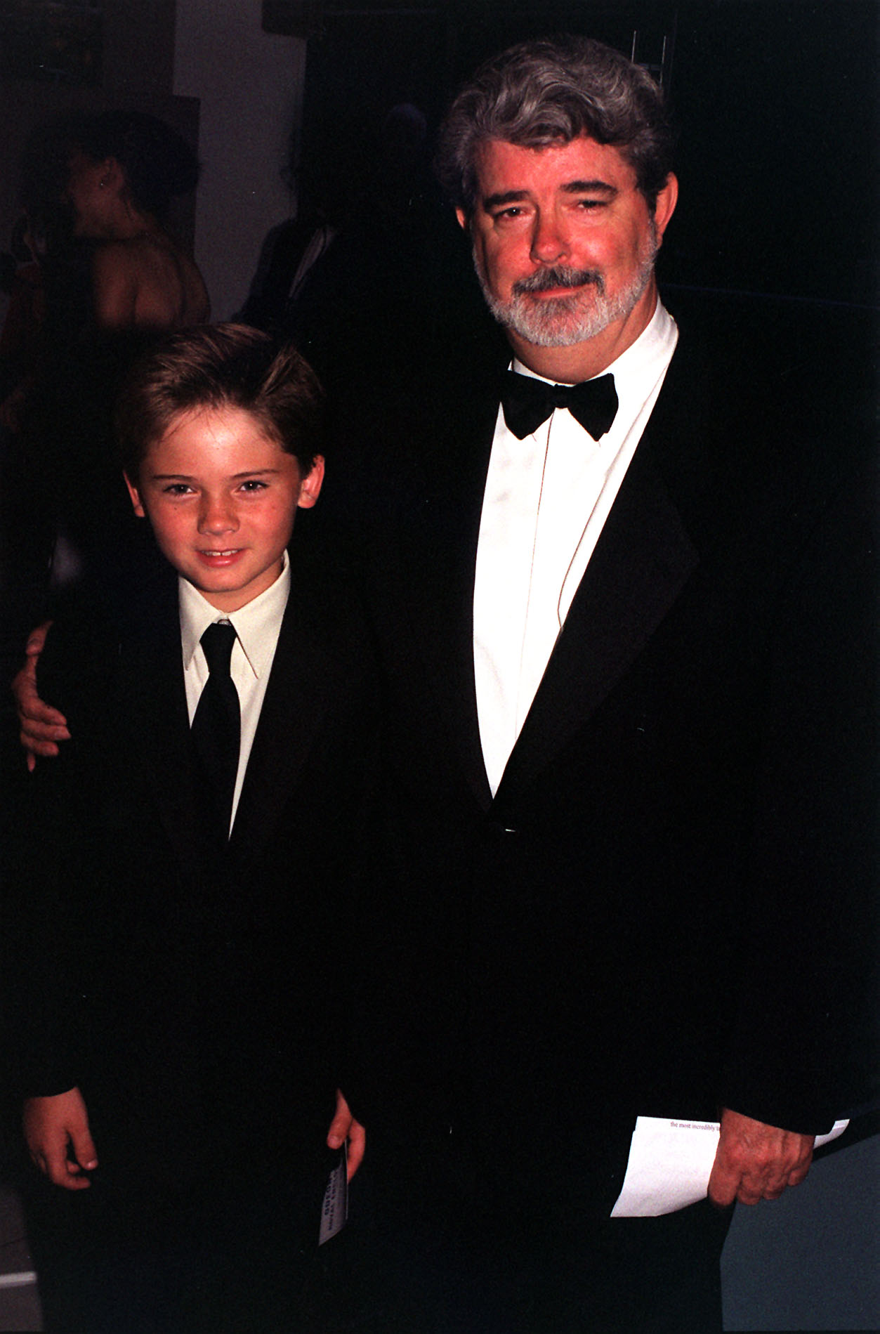 Jake Lloyd with director George Lucas on July 14, 1999 | Source: Getty images