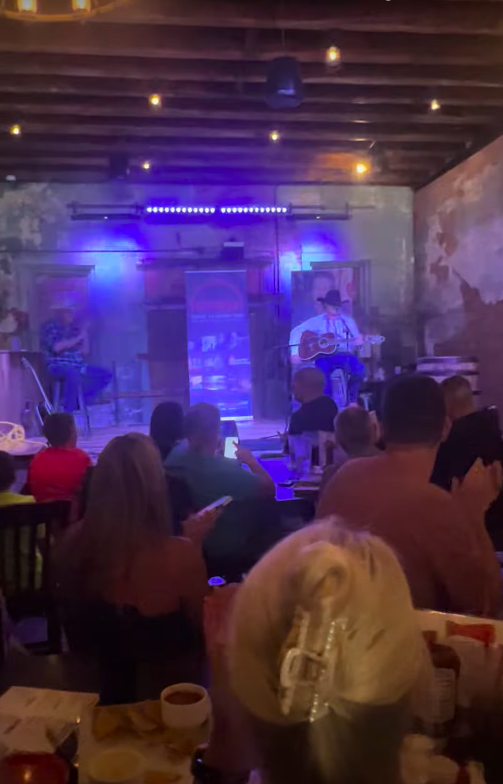 Zuma Rossdale performing at Blake Shelton's bar, Ole Red, posted on July 30, 2024 | Source: YouTube/Jamie's BS!