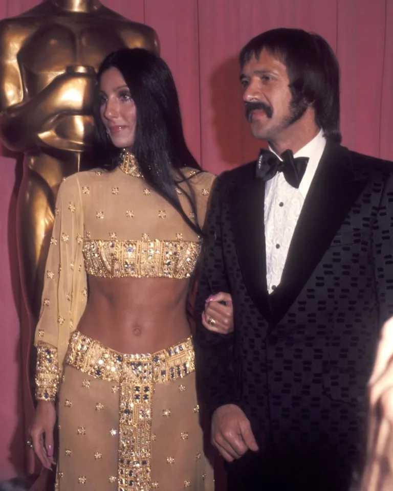 Cher and Sonny Bono at the 45th Annual Academy Awards on March 27, 1973 | Photo: Getty Images