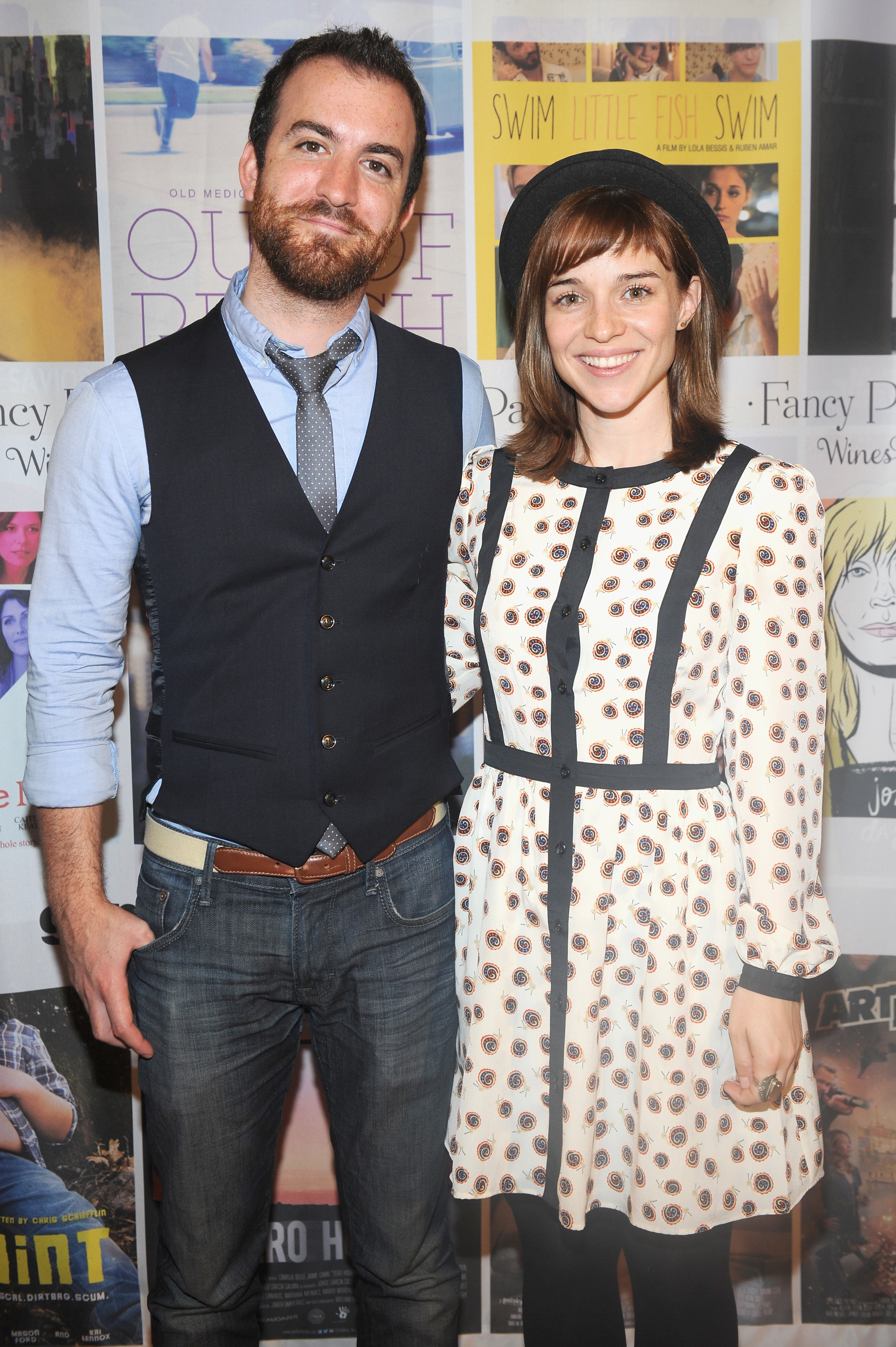(L-R) Composer Chris Gabriel and director Renee Felice Smith attend the 18th Annual Genart Film Festival closing night at AMC Lowes Village, on October 6, 2013, in New York City. | Source: Getty Images