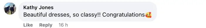A screenshot of a comment talking about Robin Roberts's wedding posted on September 10, 2023 | Source: Facebook/Robin Roberts