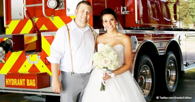 Brave firefighter abandons his wedding to fight a house fire