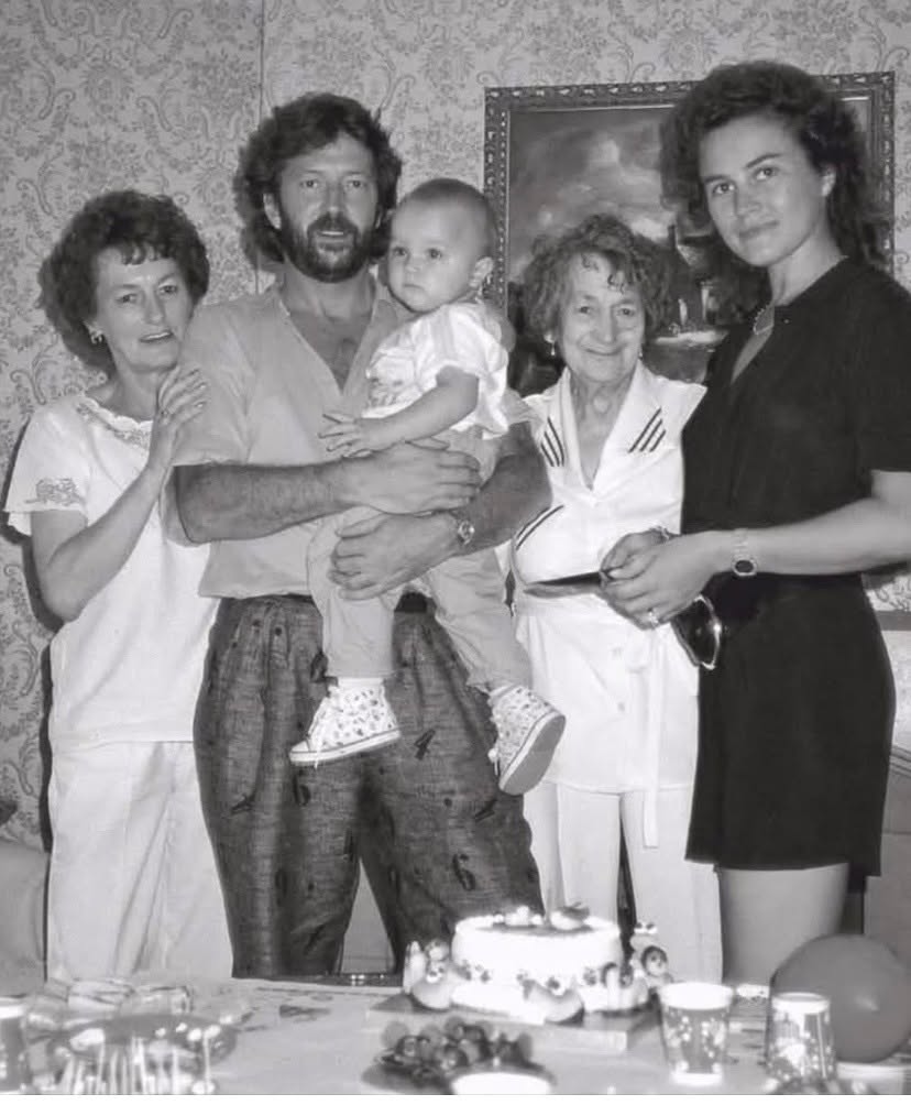 Eric Clapton with his son from a post dated June 24, 2025. | Source: Facebook/AXS TV