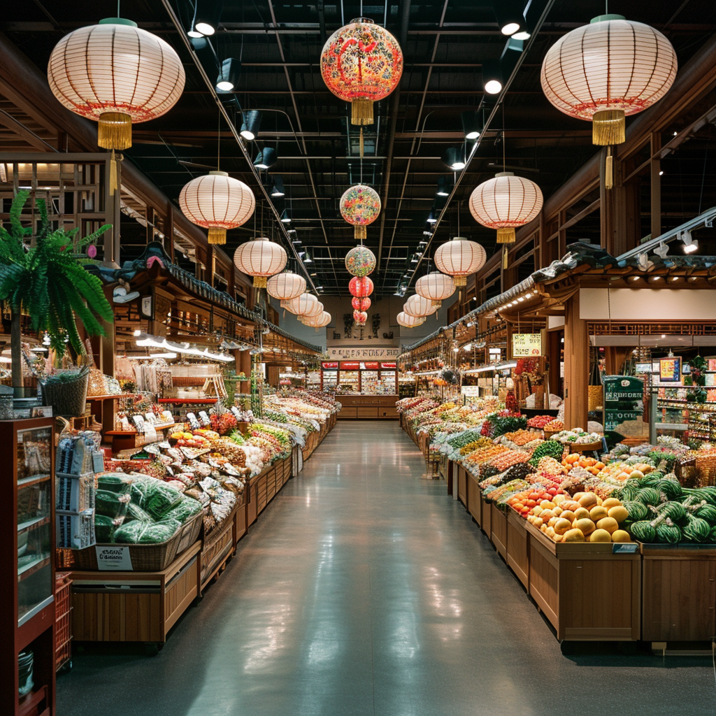 A fancy grocery store | Source: Midjourney