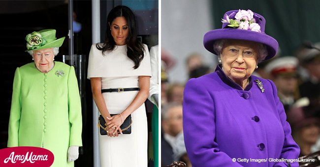 Awkward moment between Duchess of Sussex and Queen caught on camera
