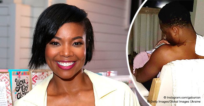 Gabrielle Union shares heart-melting pic of husband Dwyane Wade holding newborn daughter