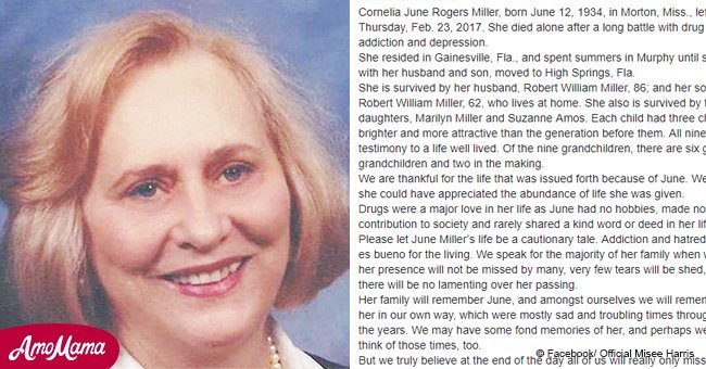 'Her presence will not be missed by many': Scathing obituary about woman quickly goes viral