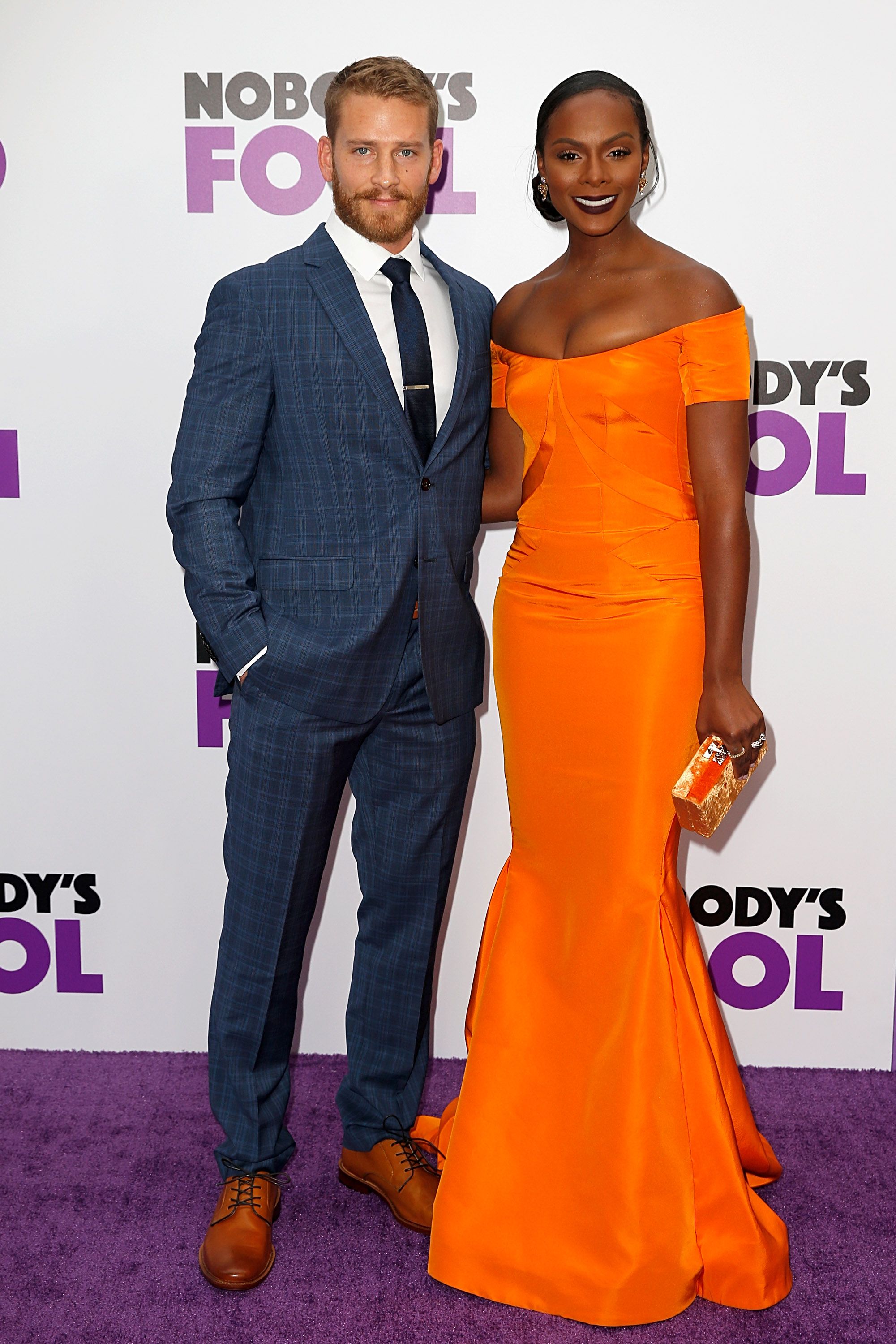 Nicholas James and Tika Sumpter at the “Nobody's Fool” premiere on October 28, 2018 in New York. │Photo: Getty Images