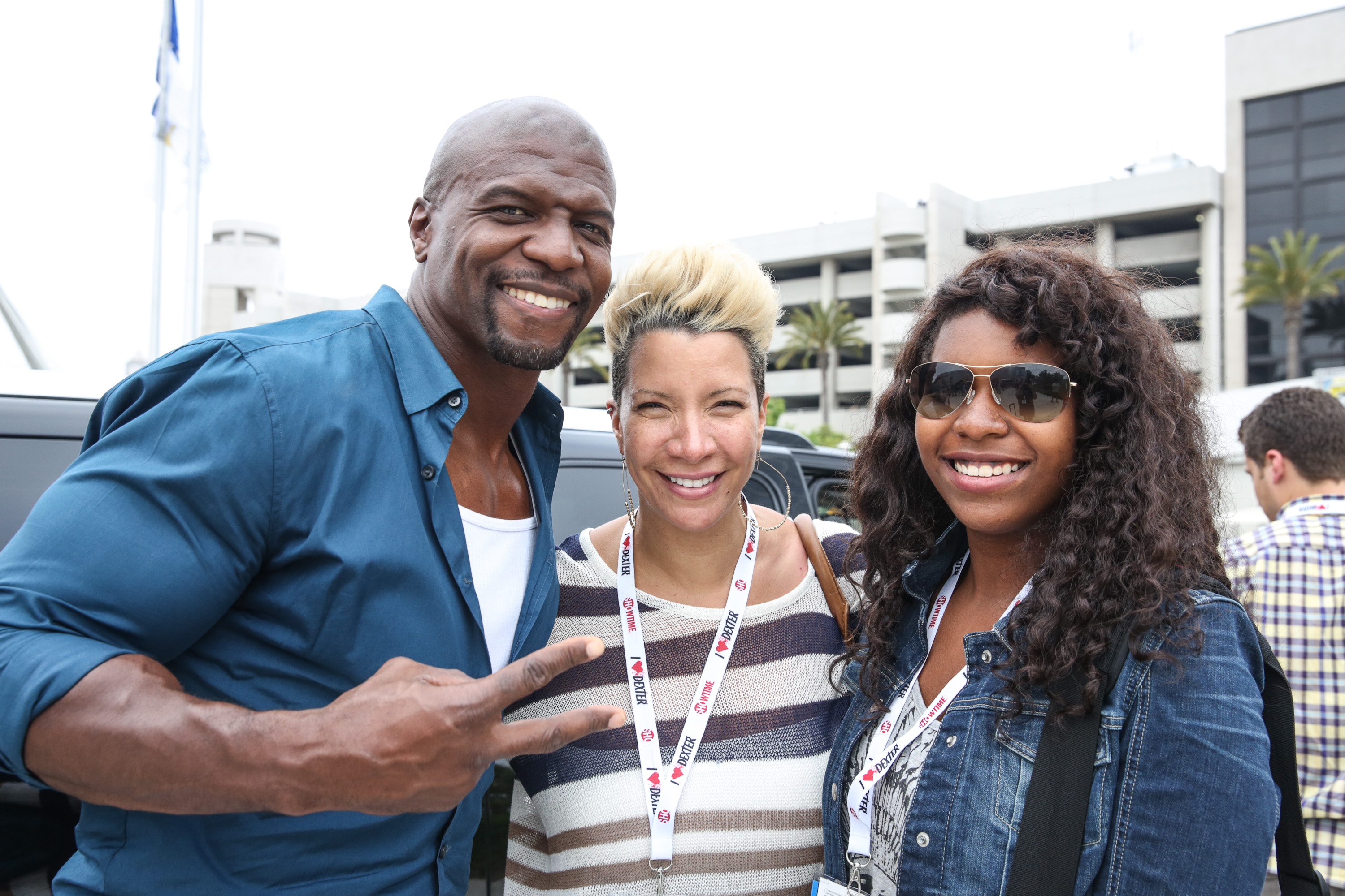 Terry, Rebecca, and Tera Crews attend day 2 of Comic-Con International on July 19, 2013 | Source: Getty Images