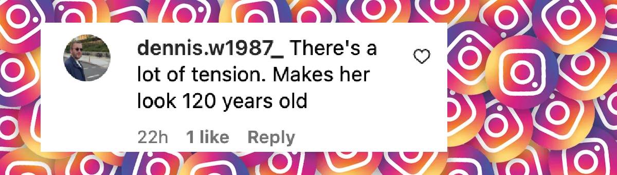 A fan comment on Vanessa Williams, dated December 2, 2024 | Source: Instagram/justjared