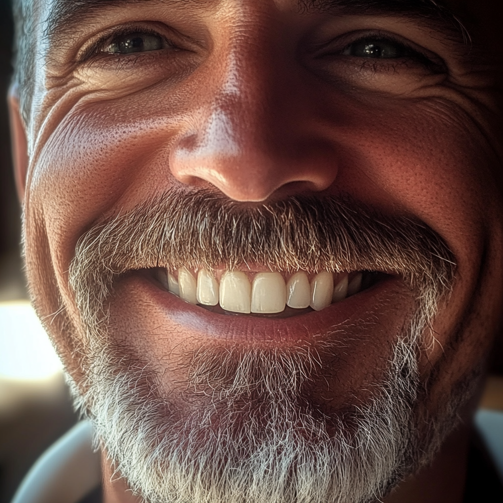 A close up of a smiling man | Source: Midjourney