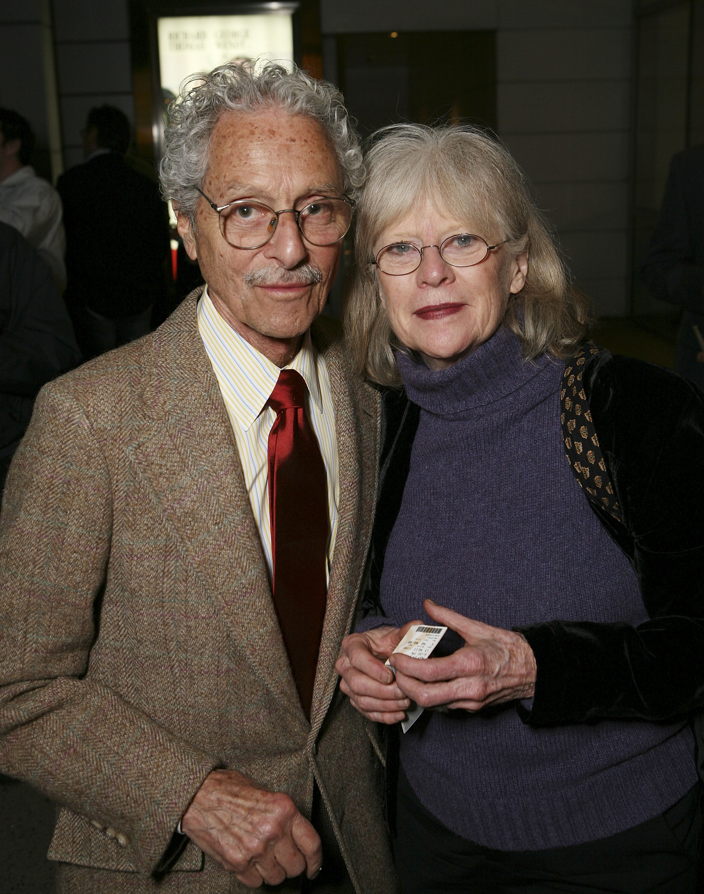 Allan Arbus and wife Mariclare Costello arrive at the opening night performance of "Twelve Angry Men" at the CTG/Ahmanson Theatre on March 29, 2007, in Los Angeles, California | Source: Getty Images