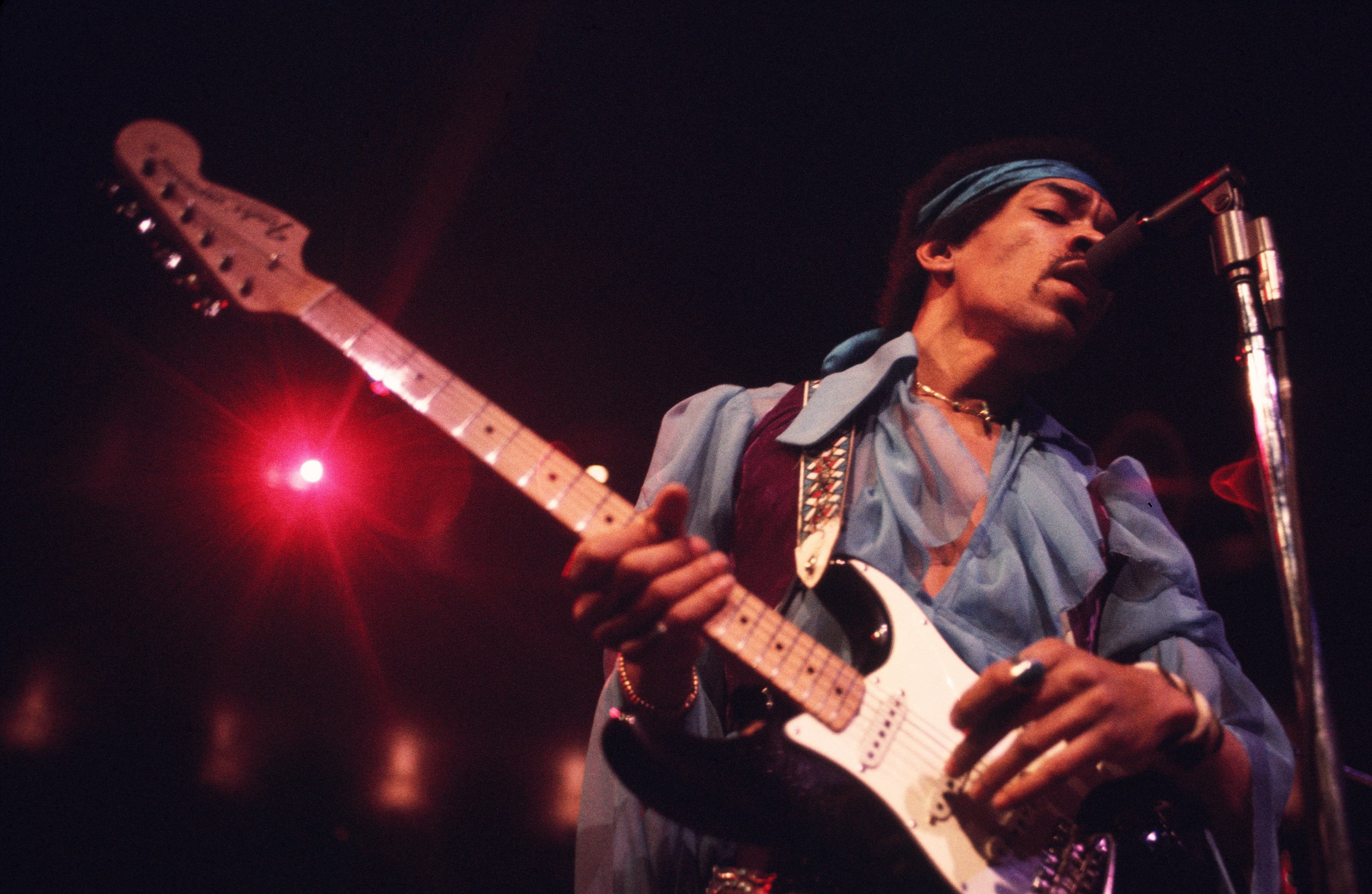 Jimi Hendrix at Madison Square Garden, New York City, 18th May 1969 | Source: Getty Images