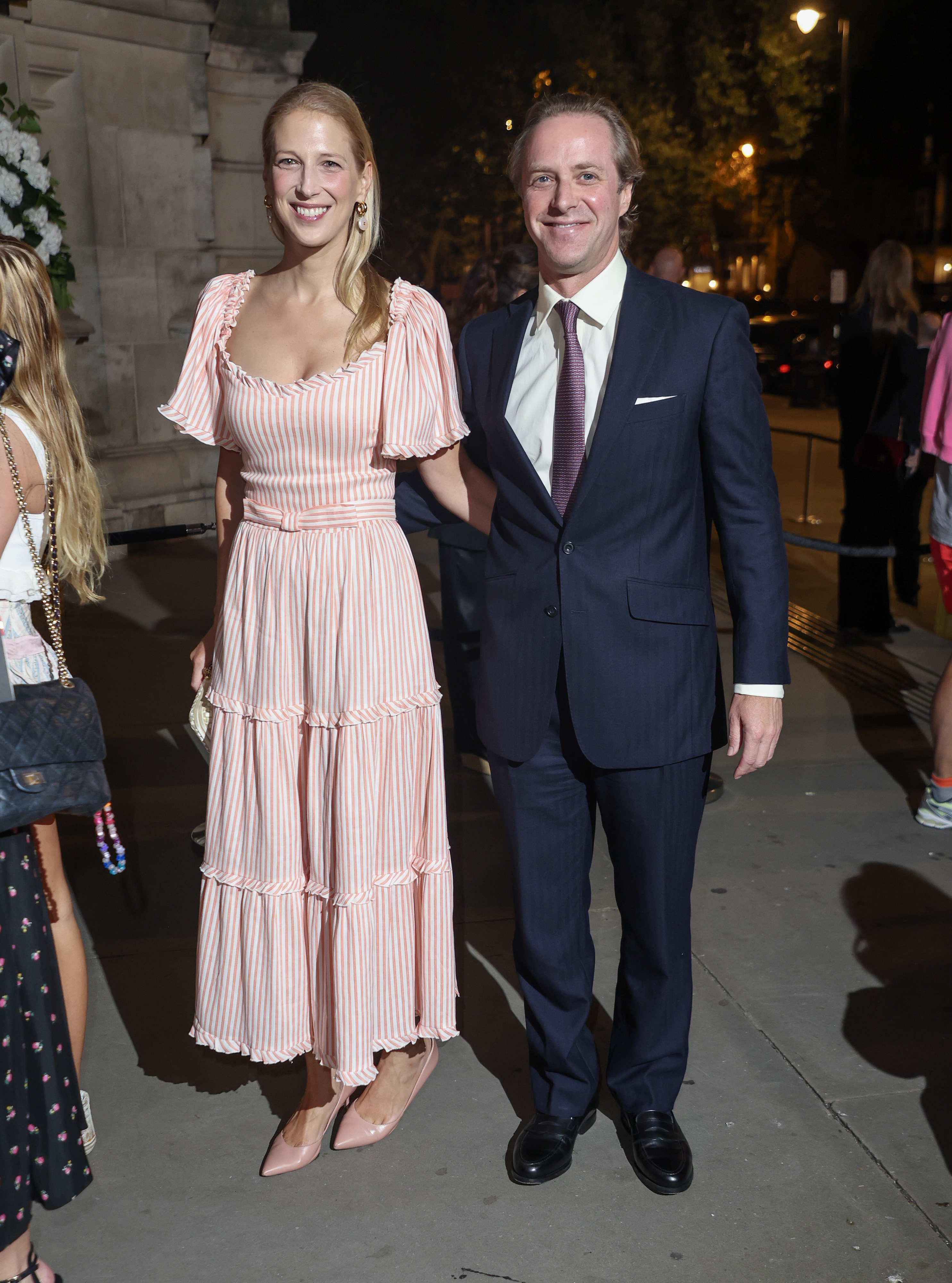 Lady Gabriella Kingston and Thomas Kingston at the private view of "Gabrielle Chanel. Fashion Manifesto" at The V&A on September 13, 2023 in London, England | Source: Getty Images