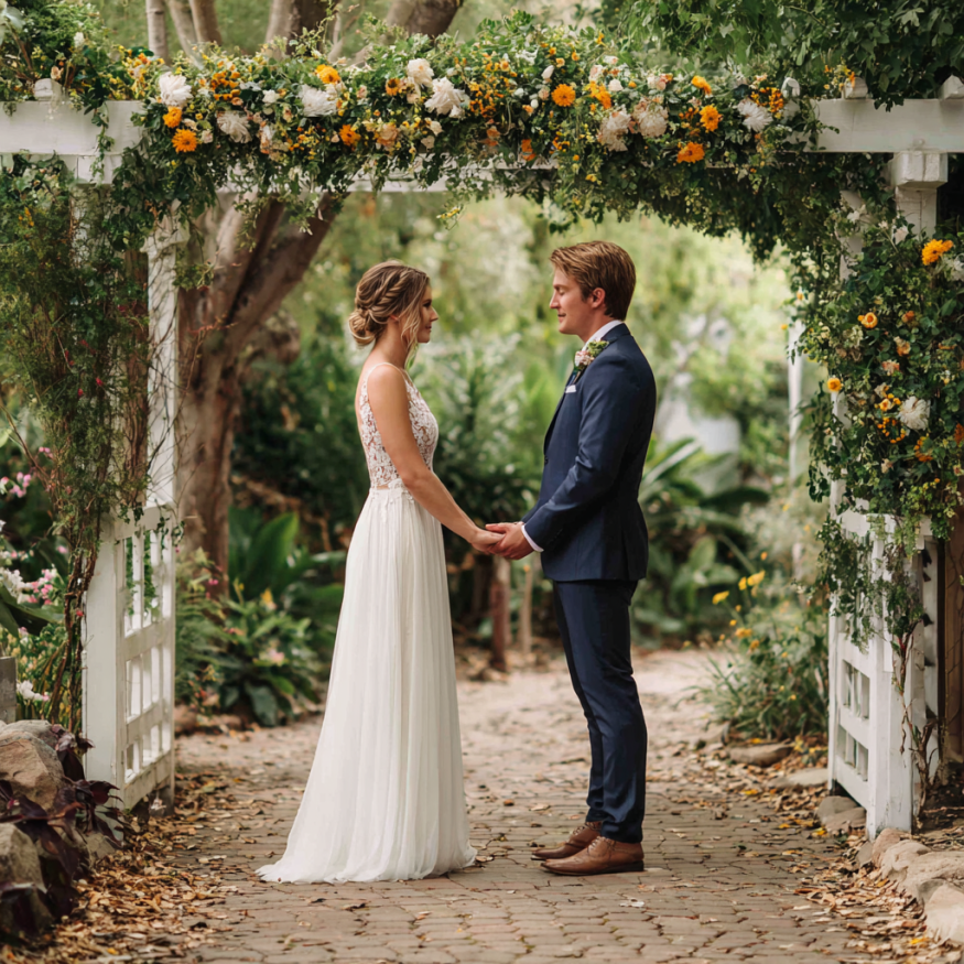 A couple saying their vows | Source: Midjourney
